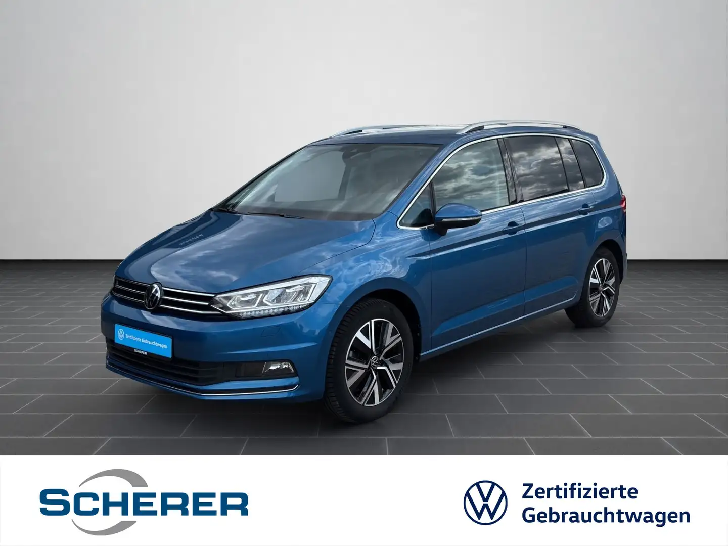 Volkswagen Touran Highline 2.0 TDI DSG LED NAVI RFK AHK Blau - 1