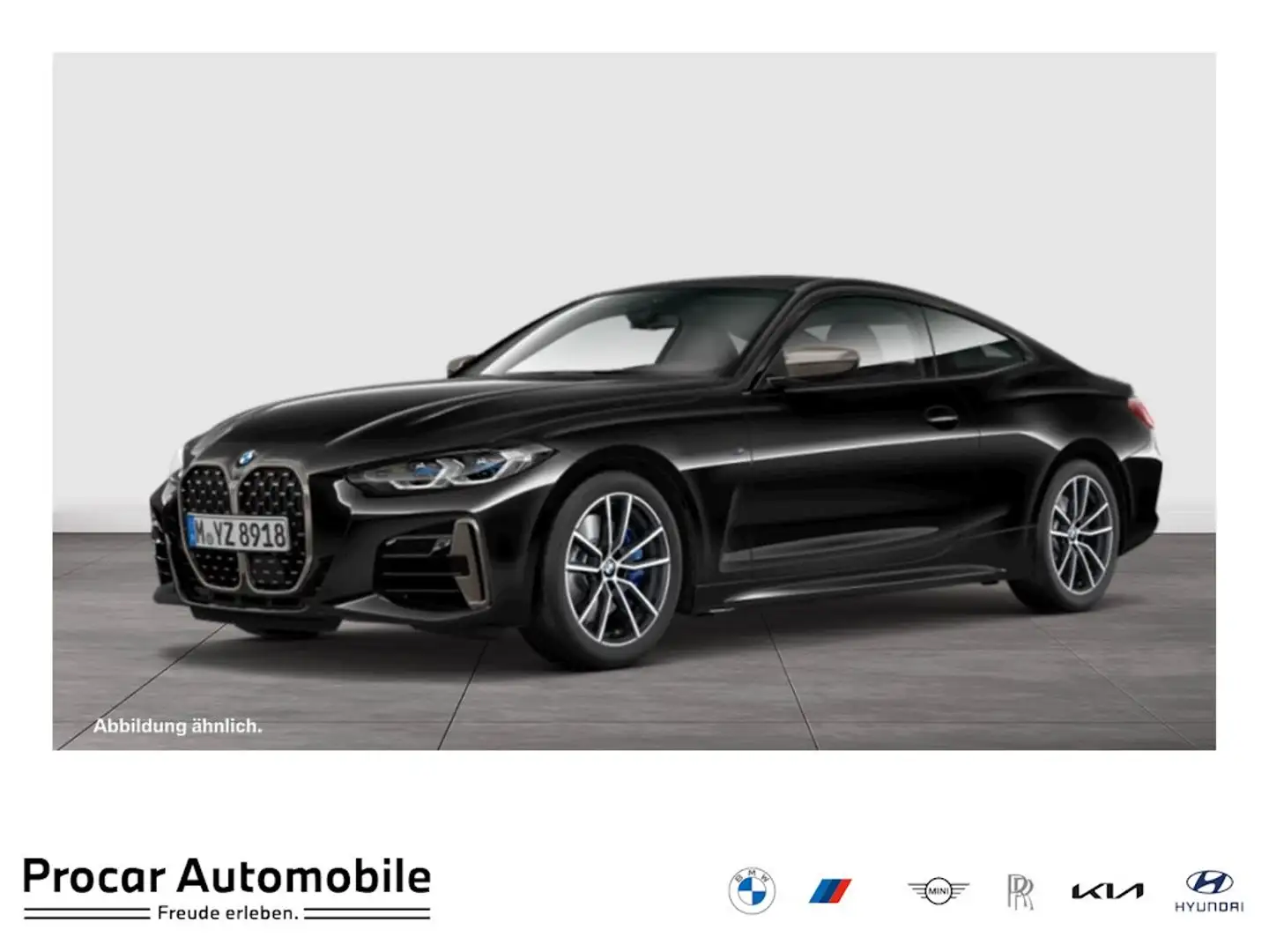 BMW 440 M440i xDrive M-Sport 19" Aut Navi HuD Laser AHK Ko Schwarz - 1