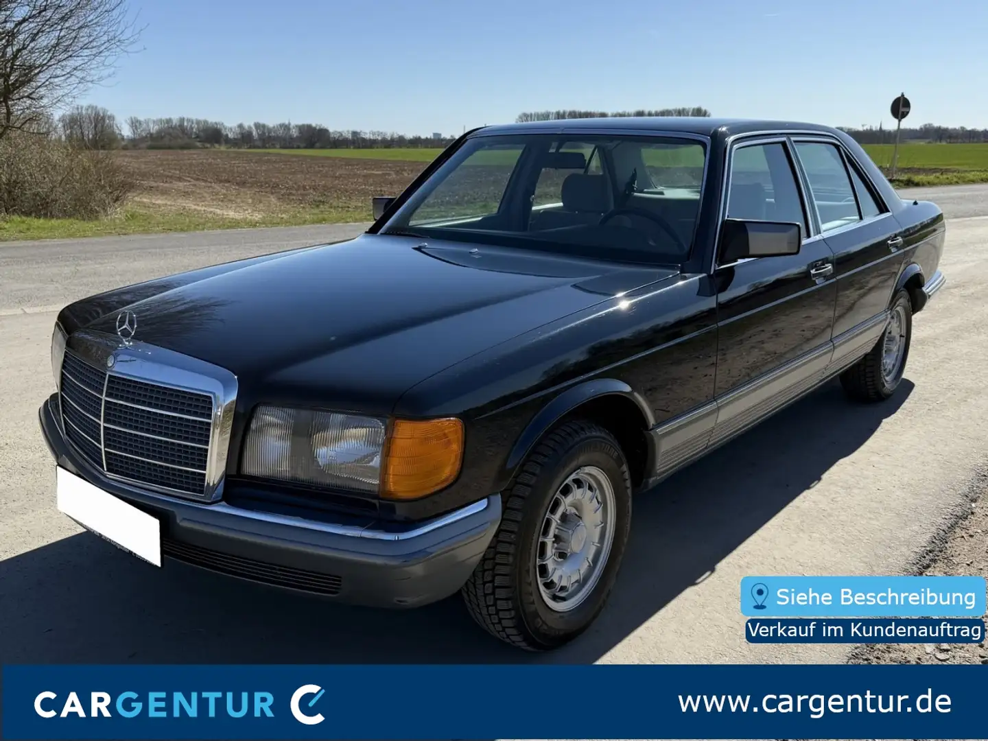 Mercedes-Benz S 280 SE 1.Hand H-Zulassung Blau - 1