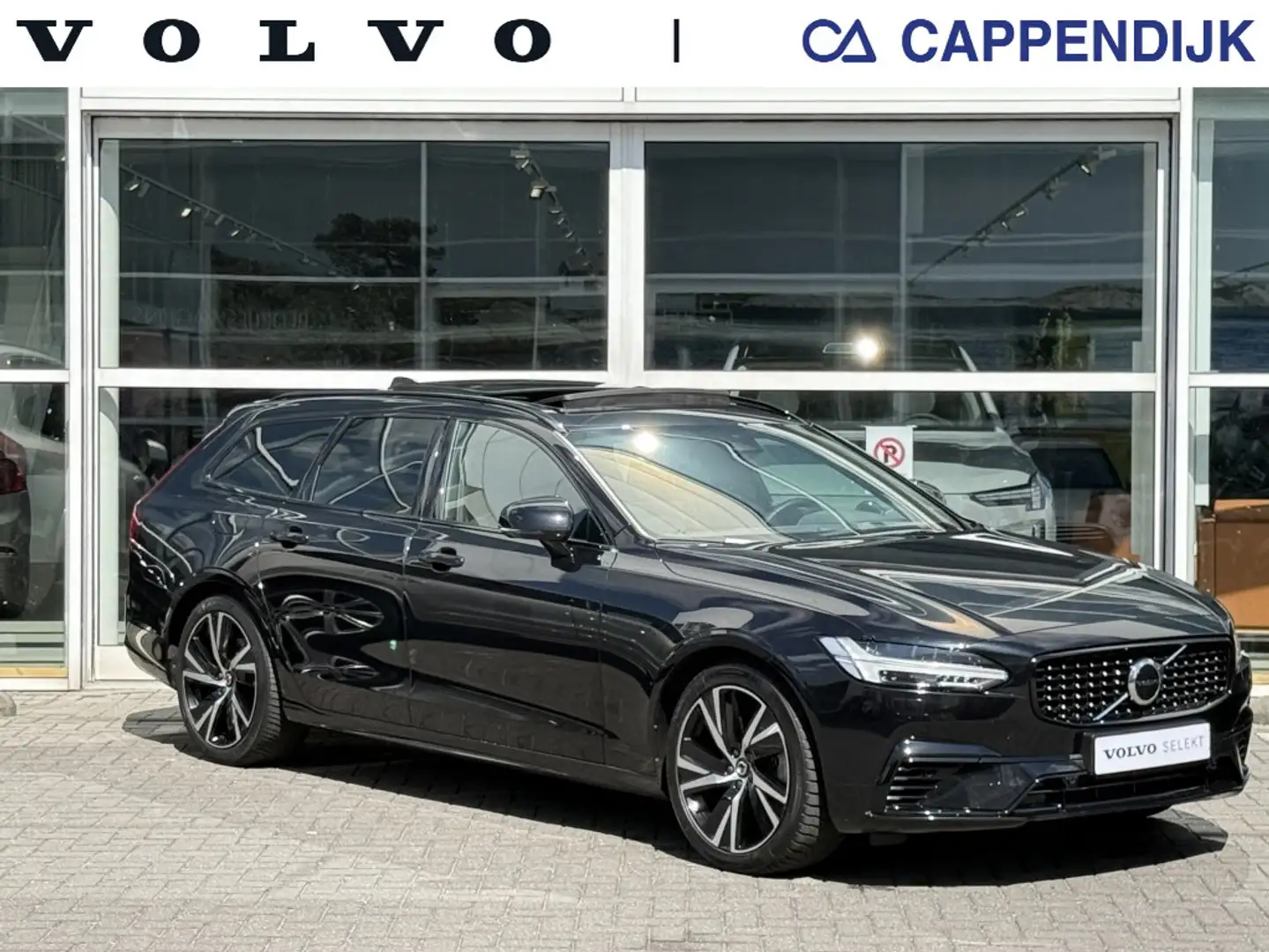Volvo V90 T6 340PK Recharge R-Design| Panodak| Adap.Cruise| Zwart - 1