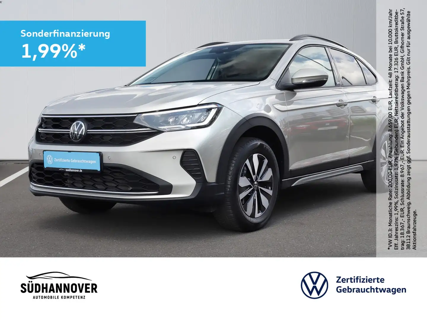 Volkswagen Taigo Move 1.0 TSI DSG AHK+NAVI+LED+PDC+SHZ Silber - 1