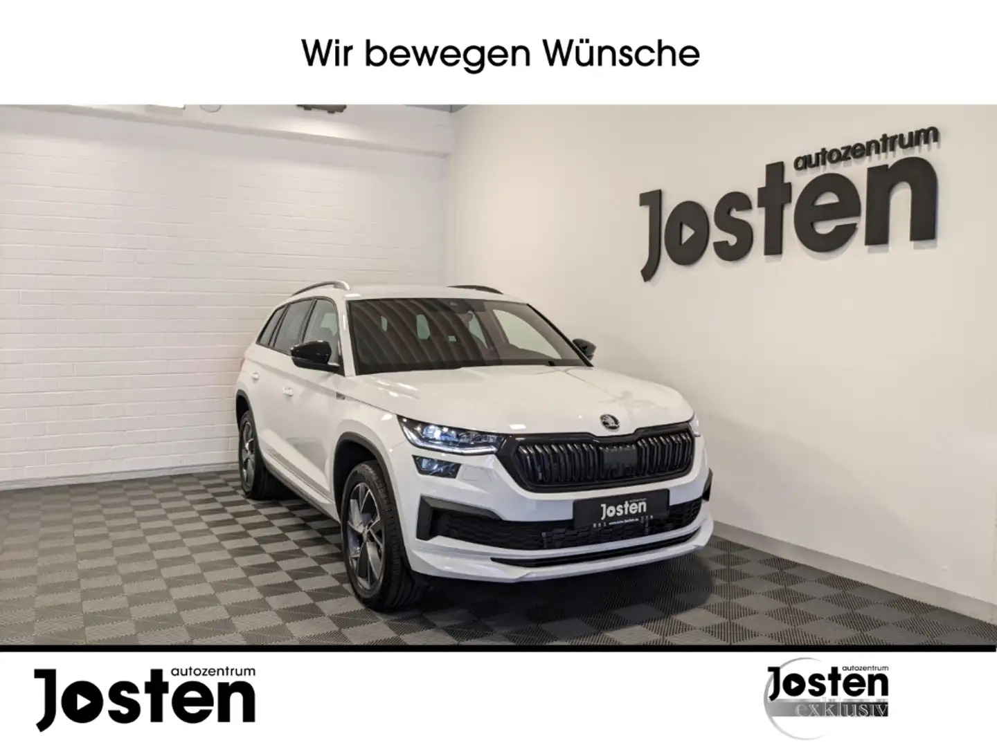 Skoda Kodiaq Sportline 2.0 TSI DSG 4X4 AHK CarPlay Weiß - 1