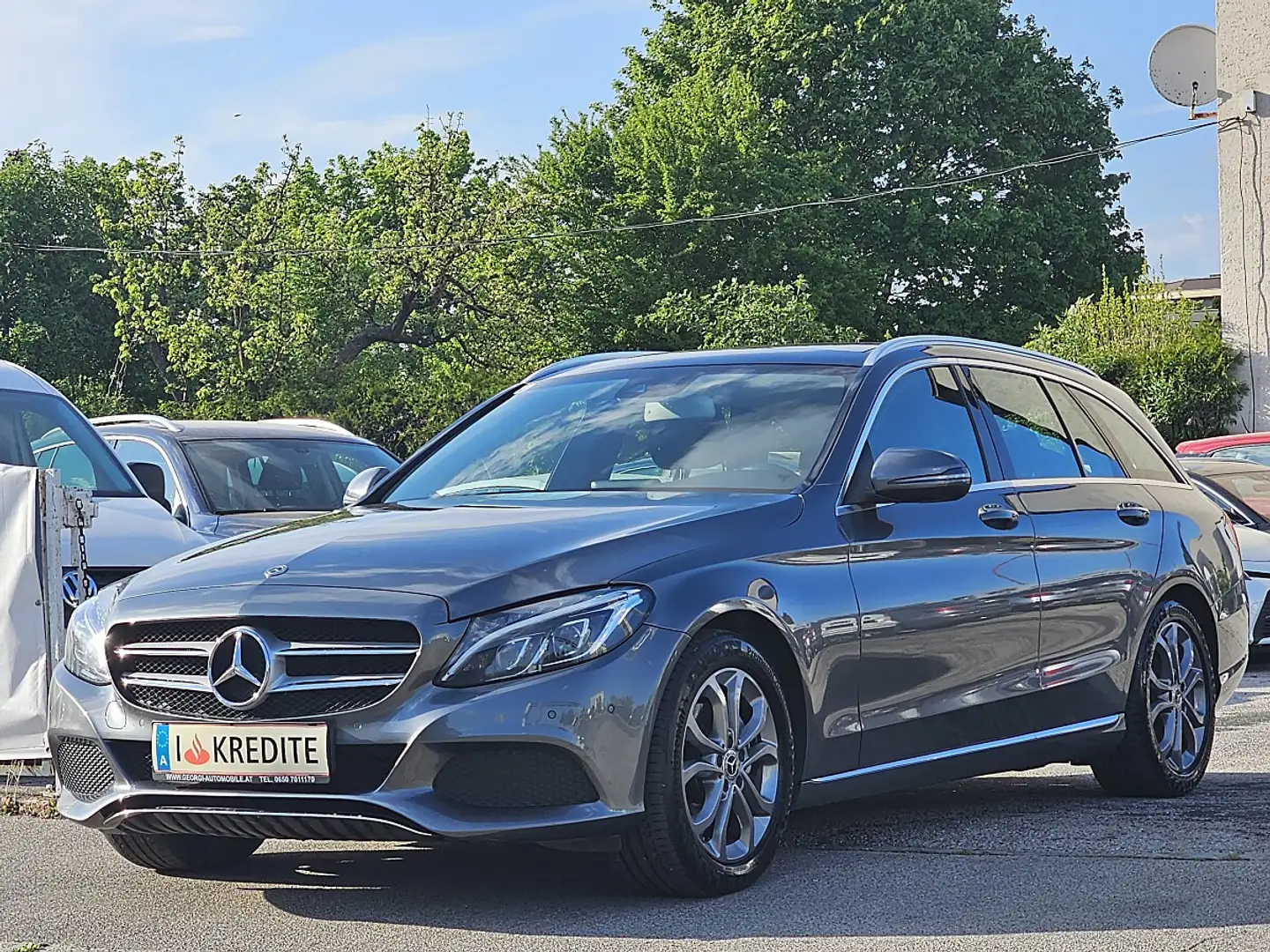 Mercedes-Benz C 220 d T Exklusive Aut. 1A-Zustand Pickerl+Service-O... Grau - 2