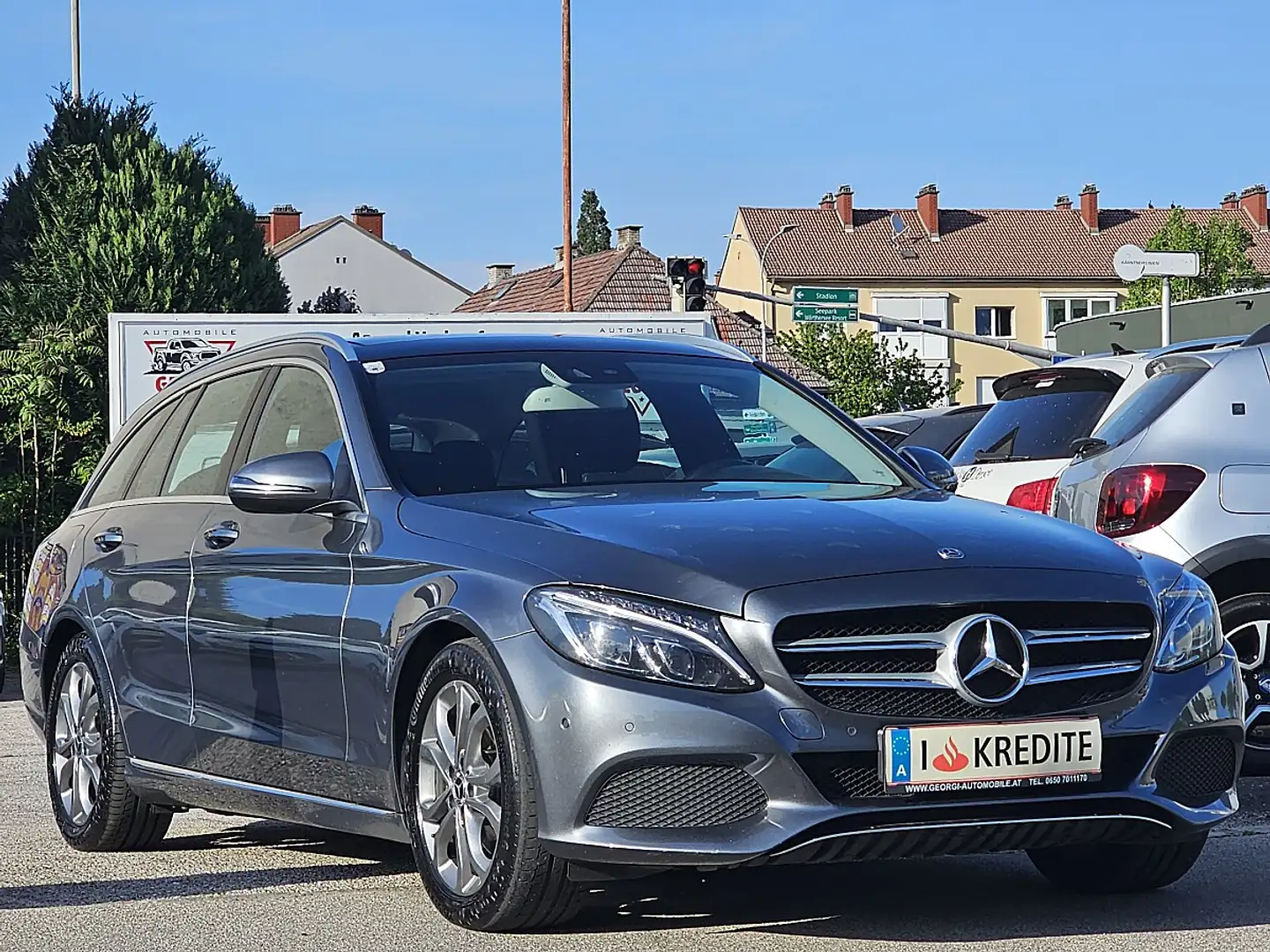 Mercedes-Benz C 220 d T Exklusive Aut. 1A-Zustand Pickerl+Service-O... Grau - 1