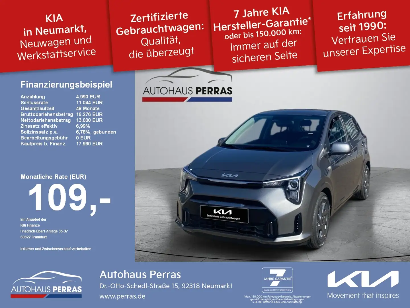 Kia Picanto PE2 1.2 MT VISION Grijs - 1