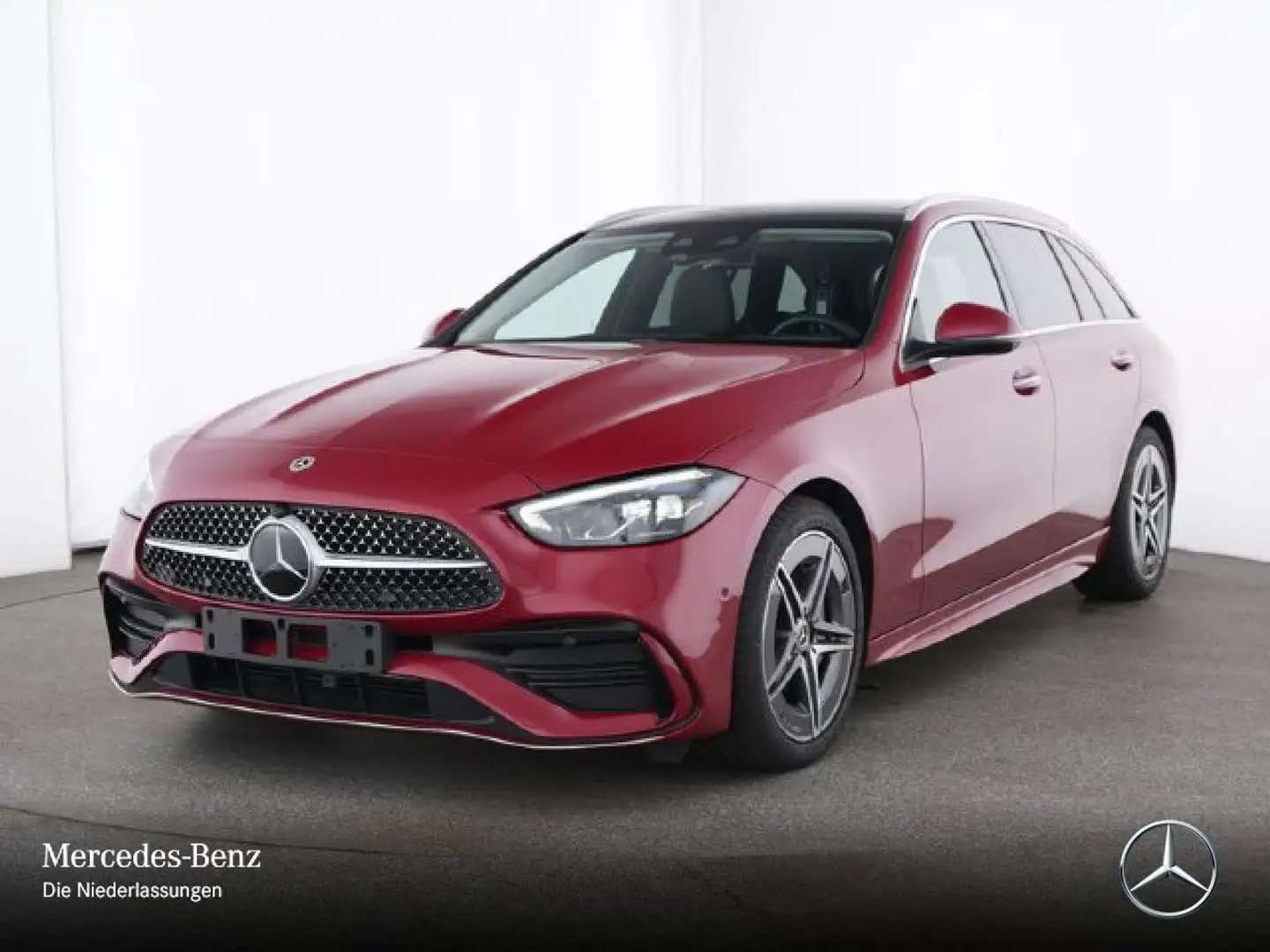 Mercedes-Benz C 300 d T AMG+PANO+360+AHK+LED+KEYLESS+9G Rot - 2