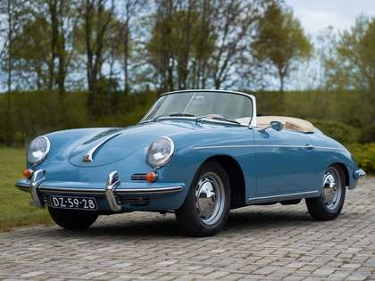 Porsche 356 B Roadster 1960 restored Aetna blue Matching