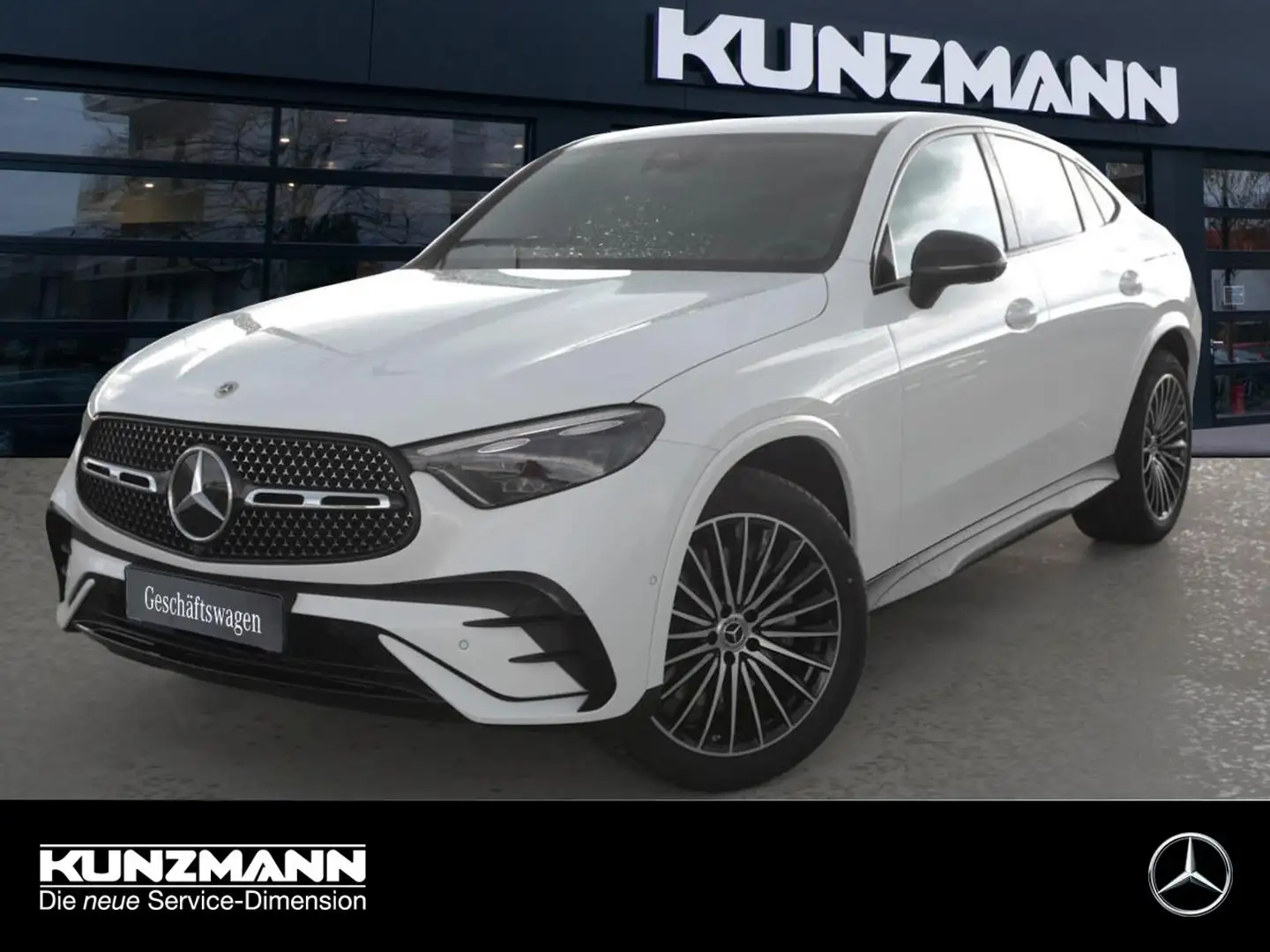 Mercedes-Benz GLC 200 4MATIC Coupé AMG Night AHK 360° Memory Blanc - 1