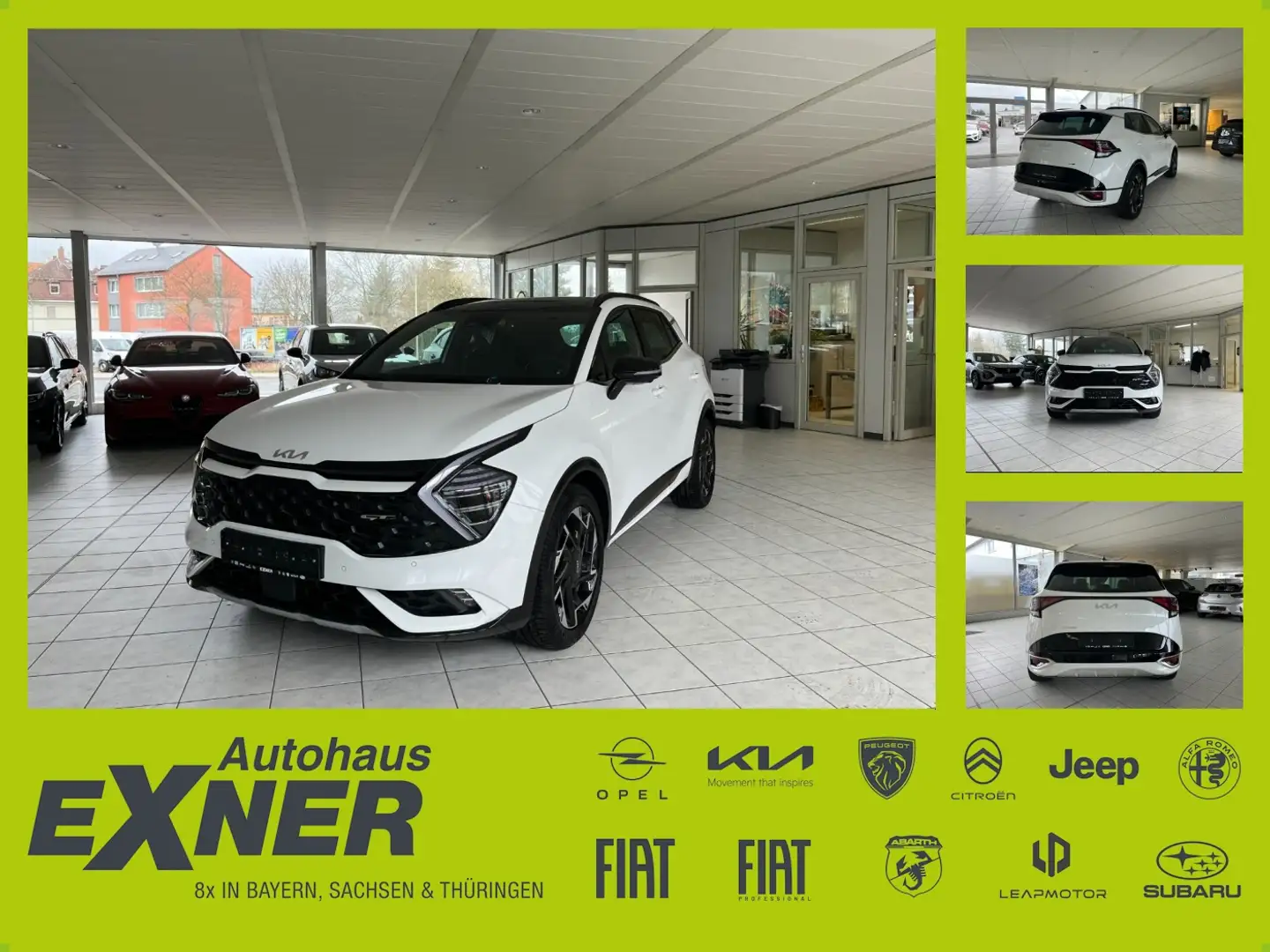 Kia Sportage GT-Line Panoramaglasdach, 19 ALU Weiß - 1