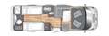 LMC T713 Passion *Lage enkele lengtebedden*Stempe Blanc - thumbnail 2