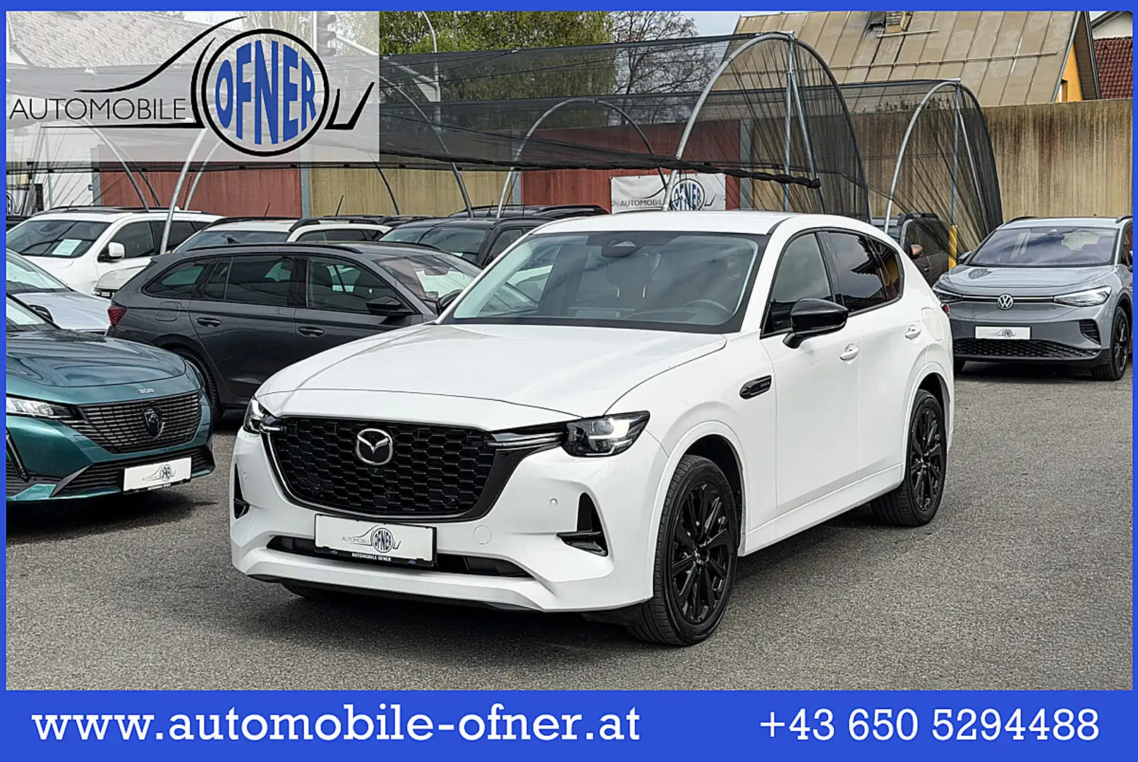 Mazda CX-60 2.5L e-SKYACTIV PHEV AWD HOMURA Aut. LED PDC 36... Weiß - 1