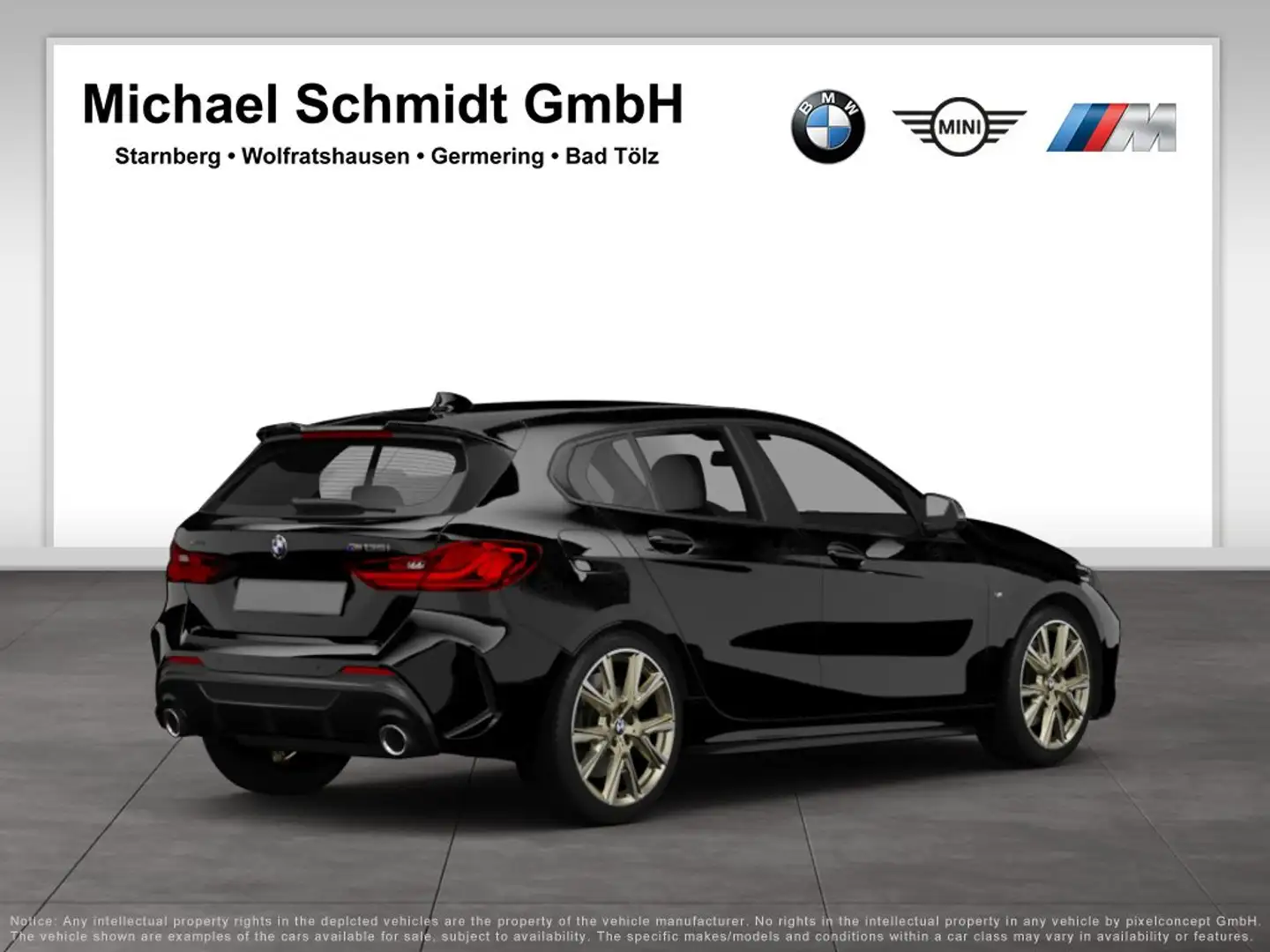 BMW 135 M135i xDrive *LC Prof.*HUD*HiFi*DAB*Adapt.LED*Driv Schwarz - 2