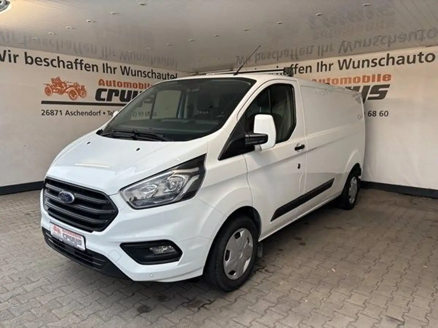 Ford Transit Custom Kasten 320 L2H1 Trend - AHK Blanc - 1