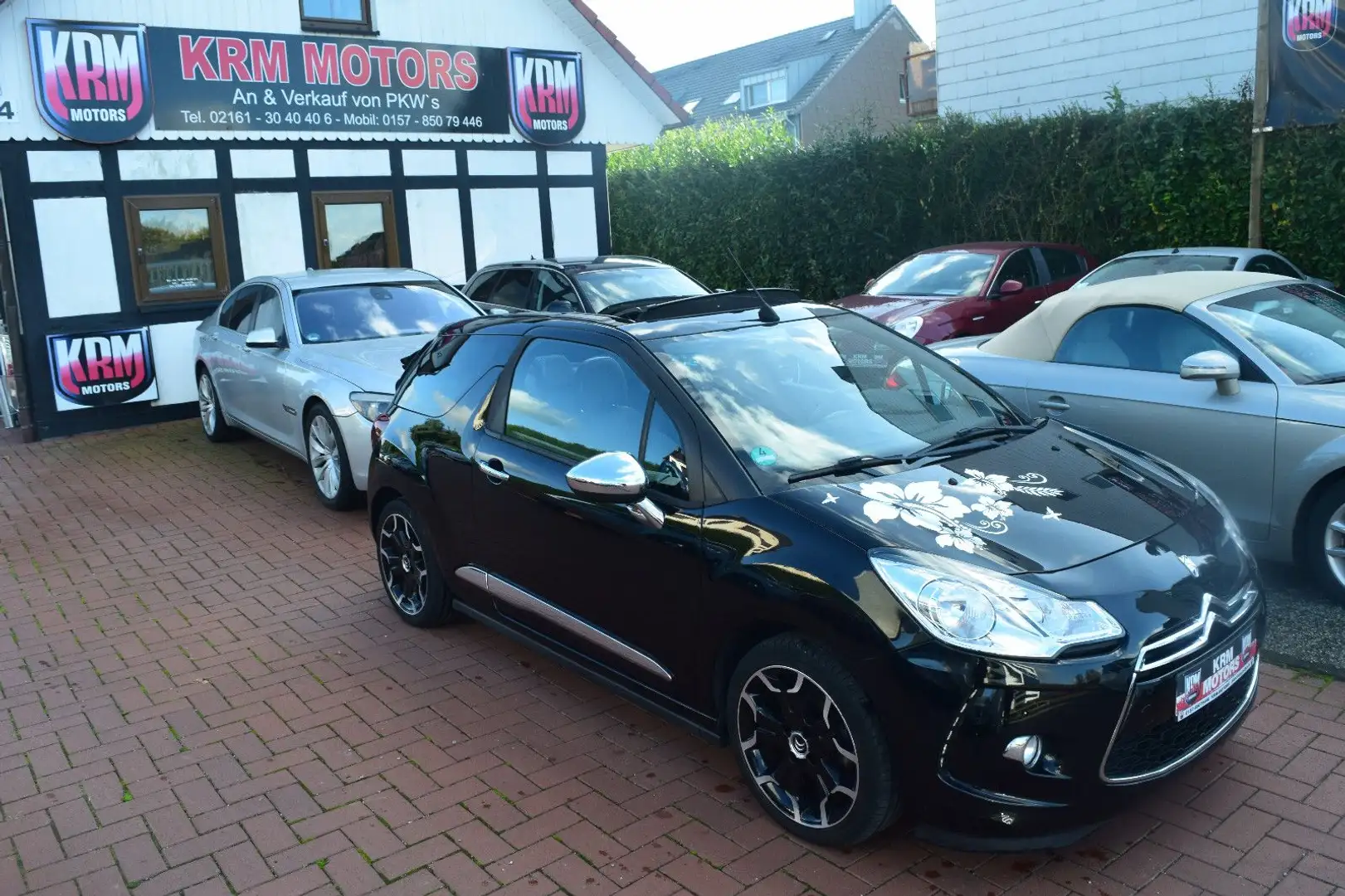 Citroen DS3 Cabrio TÜV NEU,KLIMAAUTOMATIK,TEMPOMAT,6GANG Noir - 1