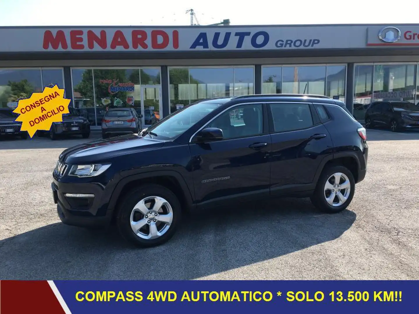 Jeep Compass 2.0 Mjt 140cv 4WD Longitude Auto 13.500 KM!! NAVI Blu/Azzurro - 1