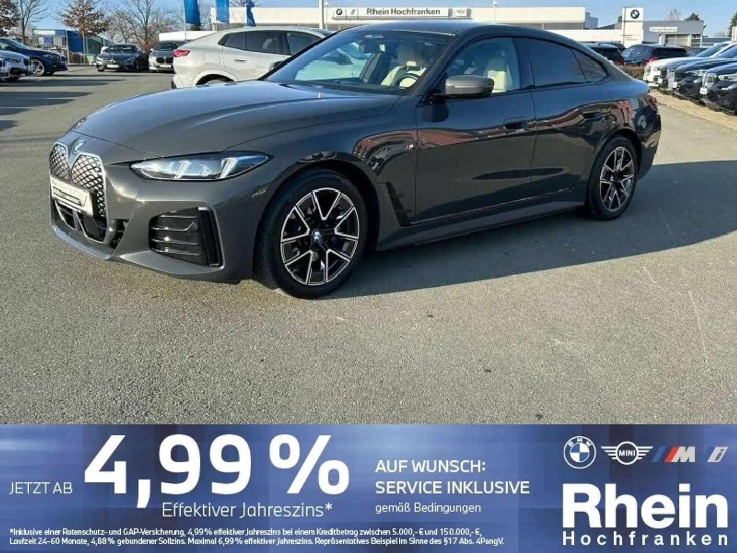 BMW i4 xDrive40 Gran Coupé M Sport ACC 360° HUD AHK Grau - 1