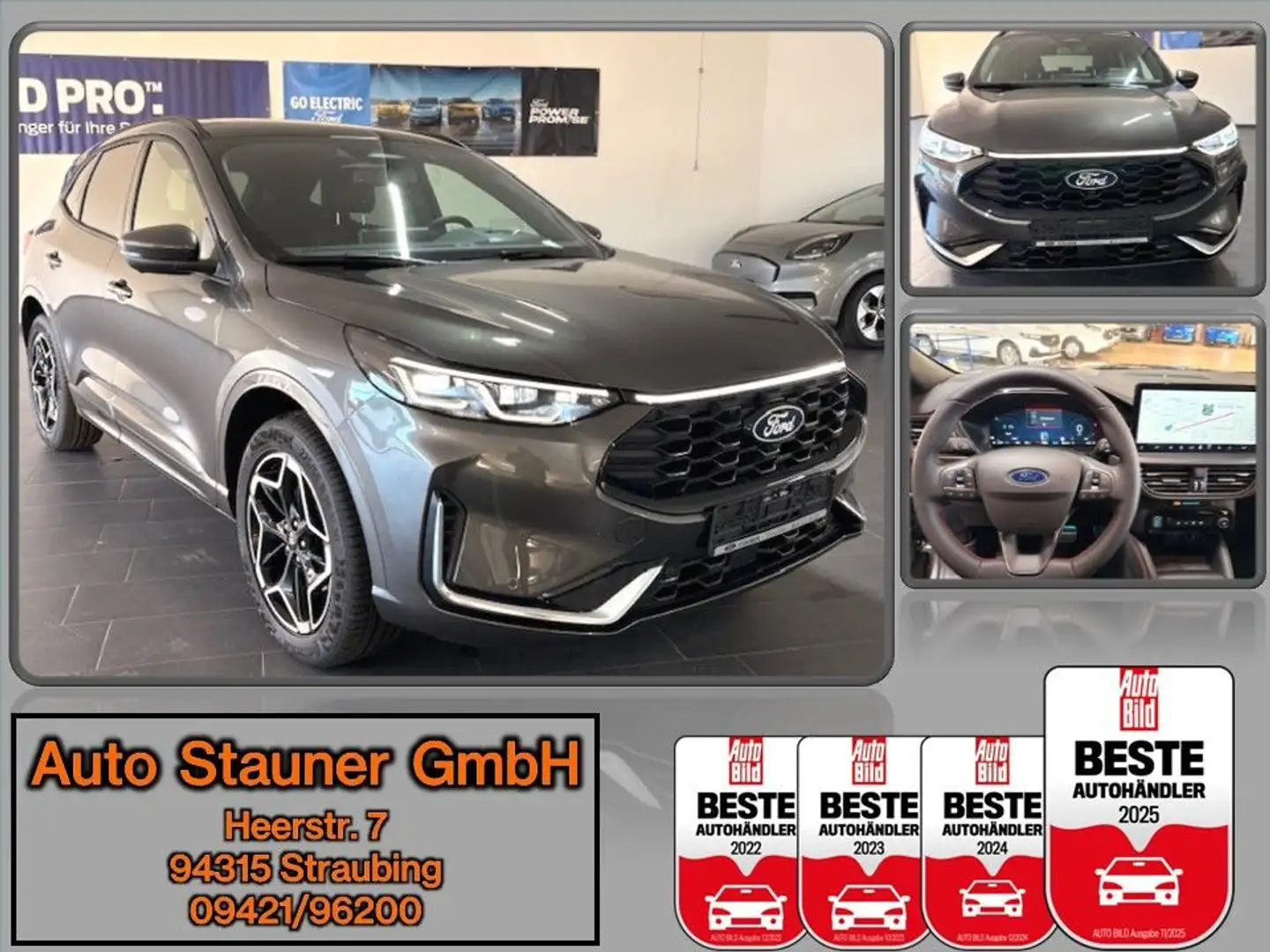 Ford Kuga ST-Line X 2.5 PHEV Auto./AHK/PANO/LED/ACC Gris - 1