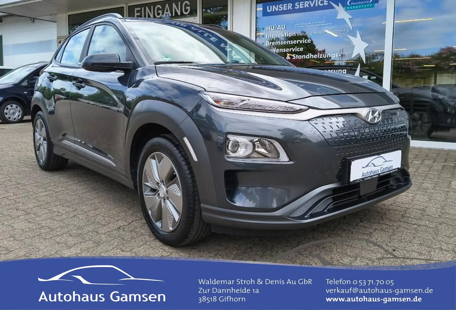 Hyundai KONA Trend Elektro ACC/Kamera/Winter Grau - 1