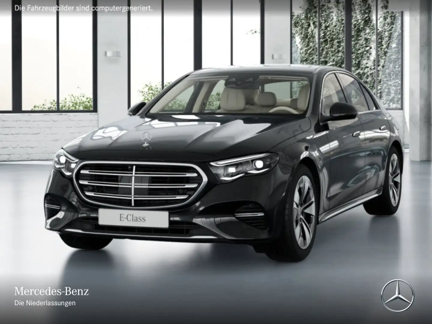 Mercedes-Benz E 300 e Hybrid Exclusive Fahrass 360° Pano Distr. Schwarz - 2