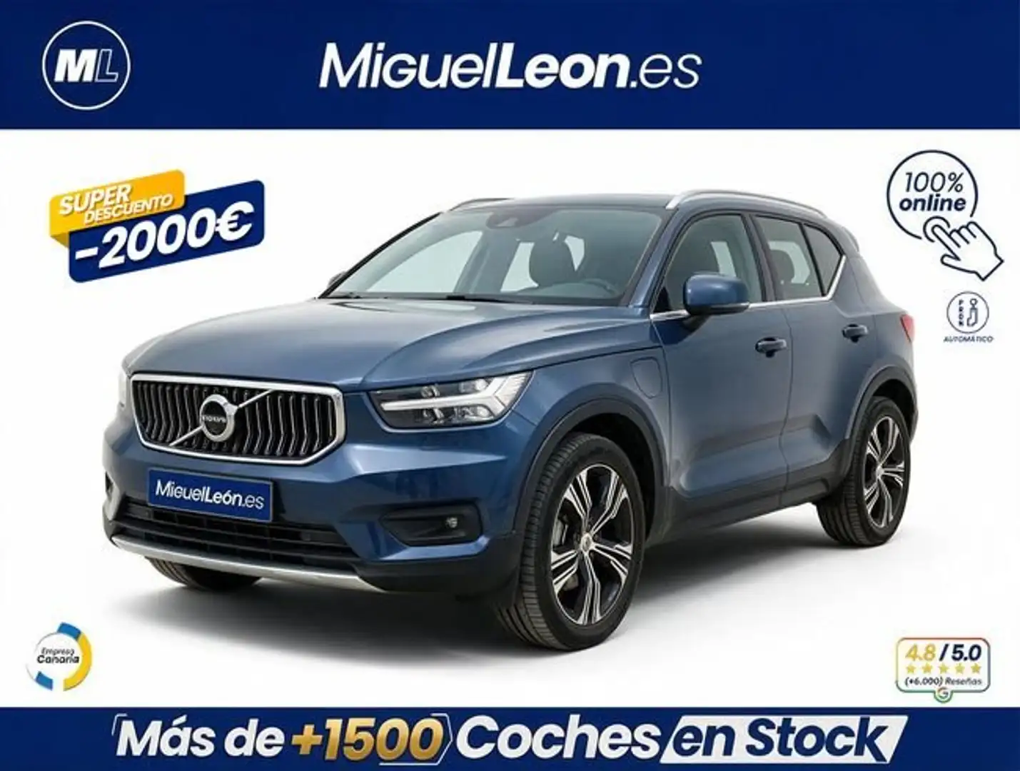 Volvo XC40 T5 Recharge Inscription Aut. Azul - 1