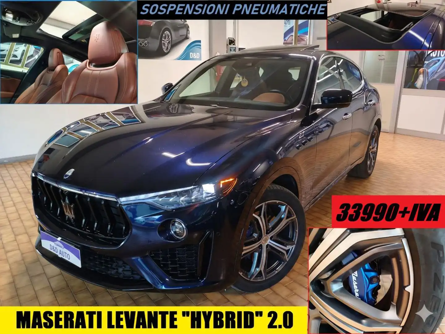 Maserati Levante 2.0 HYBRID 4X4 GT TETTO APRIBILE SOSPENSIONI ARIA Azul - 1
