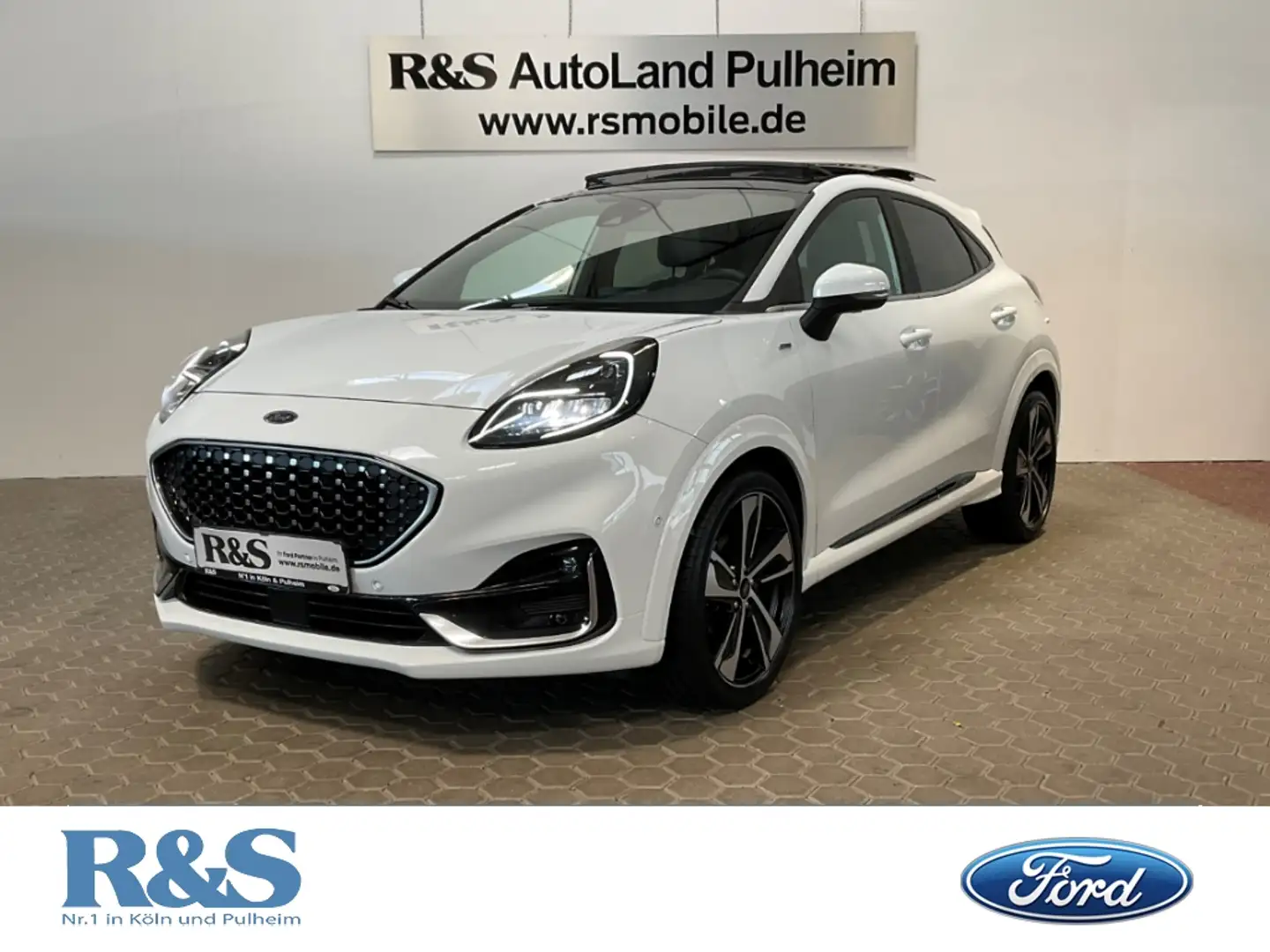 Ford Puma ST-Line Vignale+Pano+LED+B&O+KeyFree+Kamera Weiß - 1