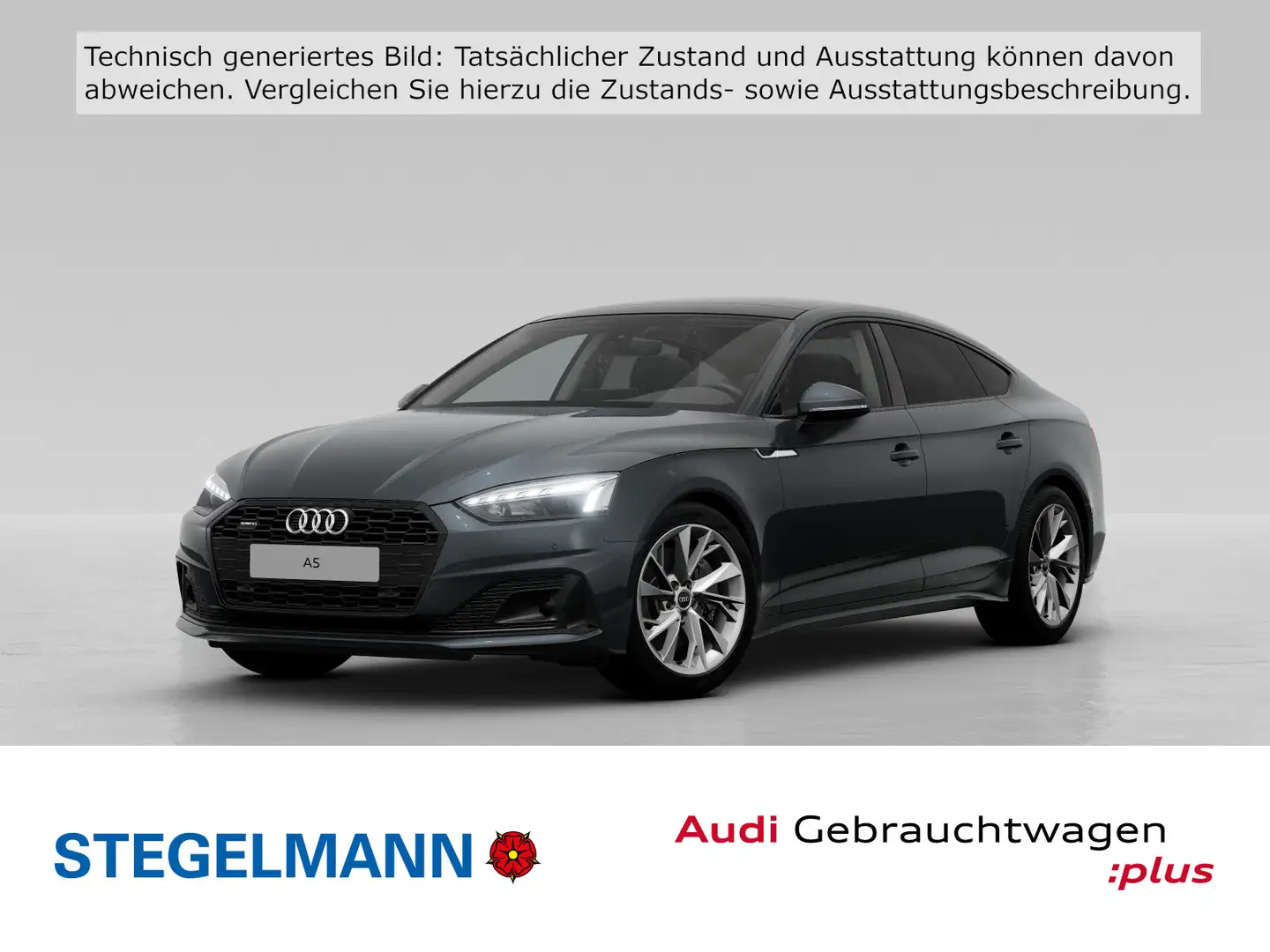 Audi A5 45 TFSI Qu. S-tronic advanced schwa Grigio - 1