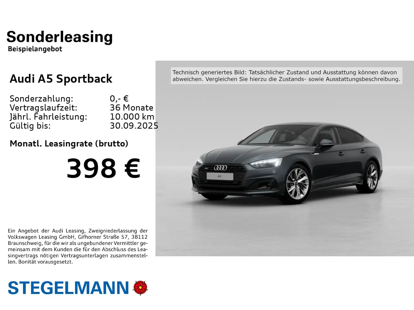 Audi A5 45 TFSI Qu. S-tronic advanced schwa Grigio - 2