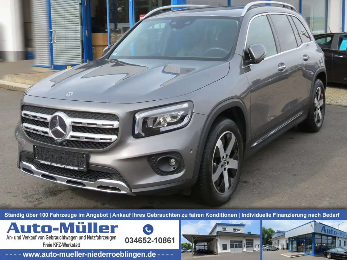 Mercedes-Benz GLB 220 d Progressive Dig.-Cockp. LED Navi Kamera Leder Grau - 1