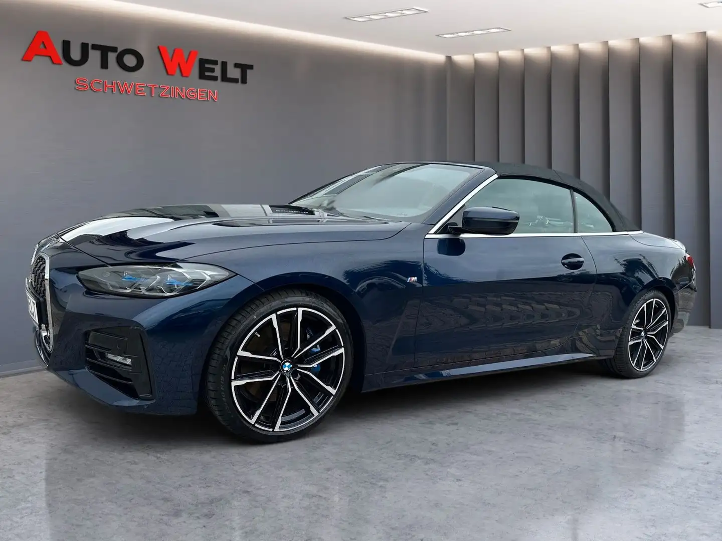 BMW 420 i M Sport Cabrio/1.Hand/Laser/HUD/ACC/Memory Blu/Azzurro - 2