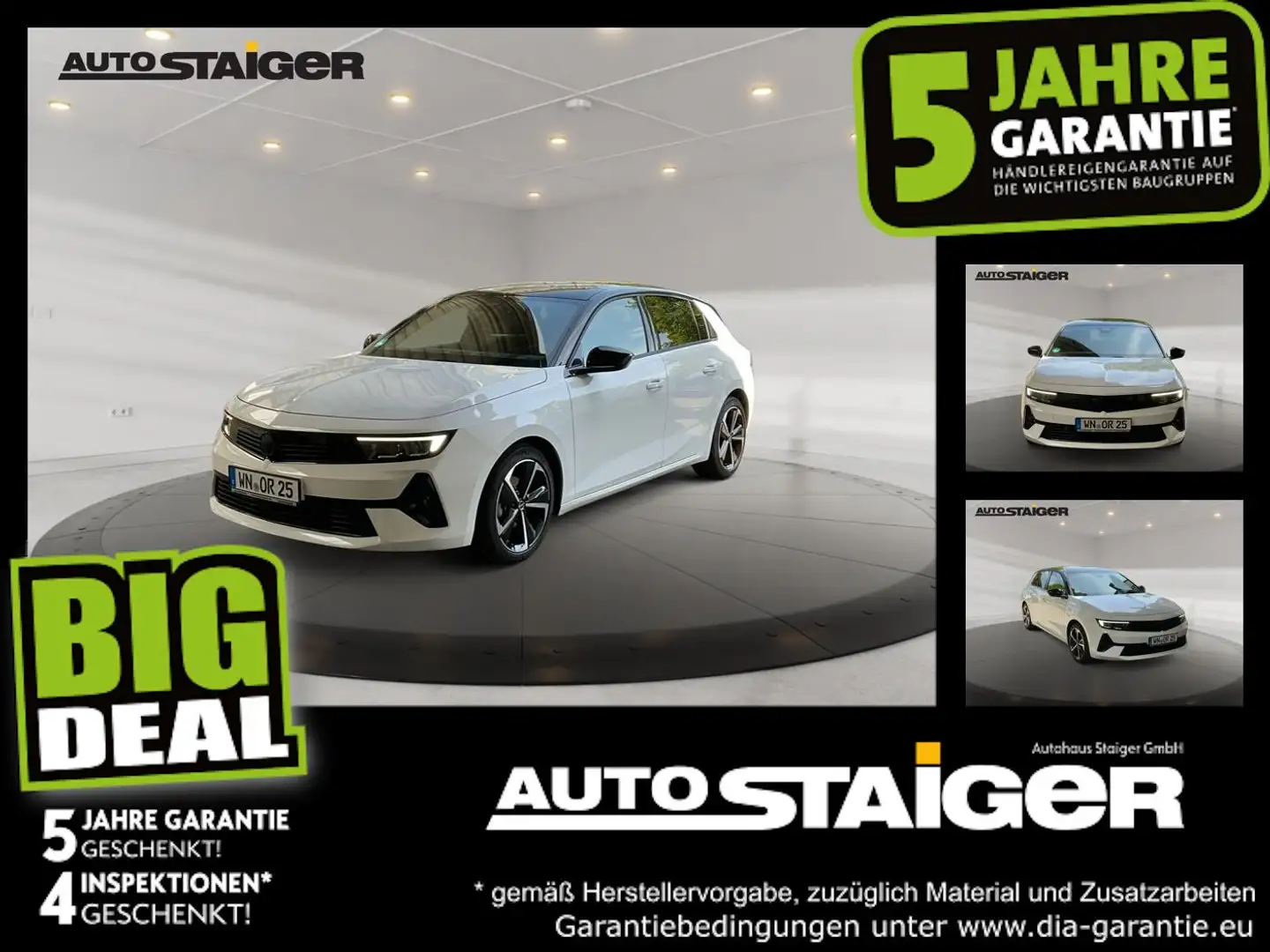 Opel Astra L 1.2 Turbo GS Navi LED Klimaauto PDC Weiß - 1