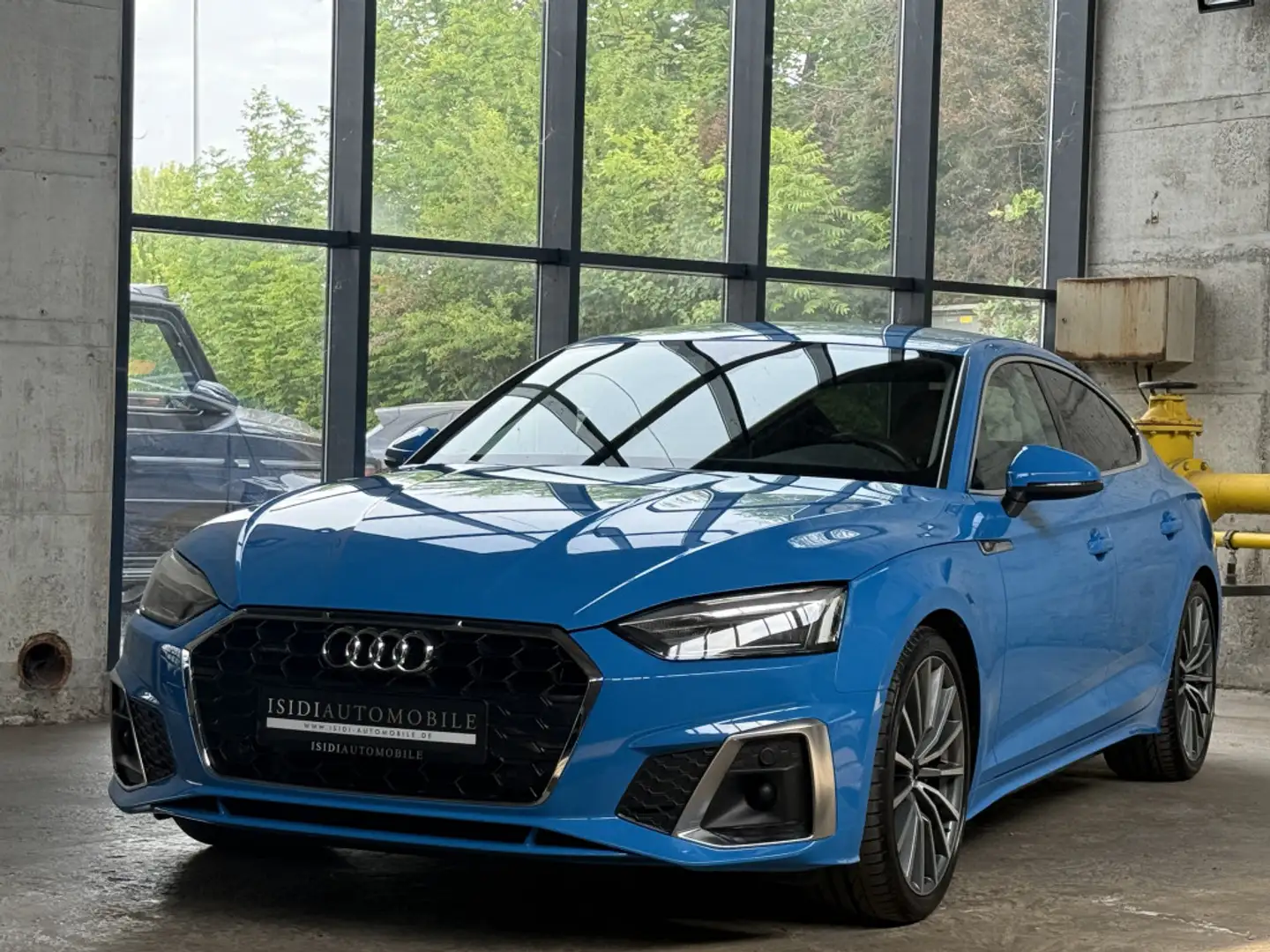 Audi A5 40 TDI quattro S Line LED Navi ACC AHK 19 Bleu - 1