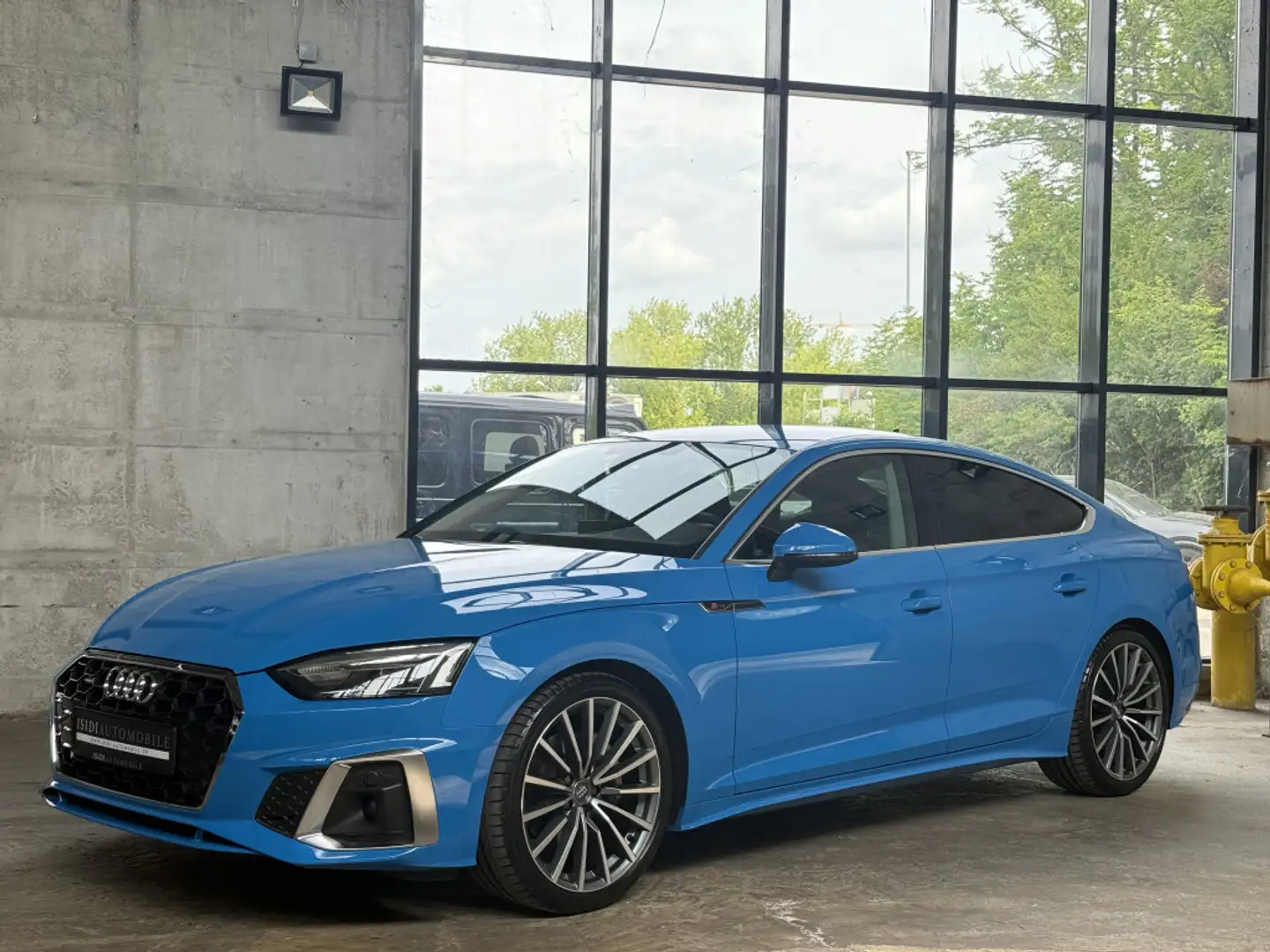 Audi A5 40 TDI quattro S Line LED Navi ACC AHK 19 Bleu - 2