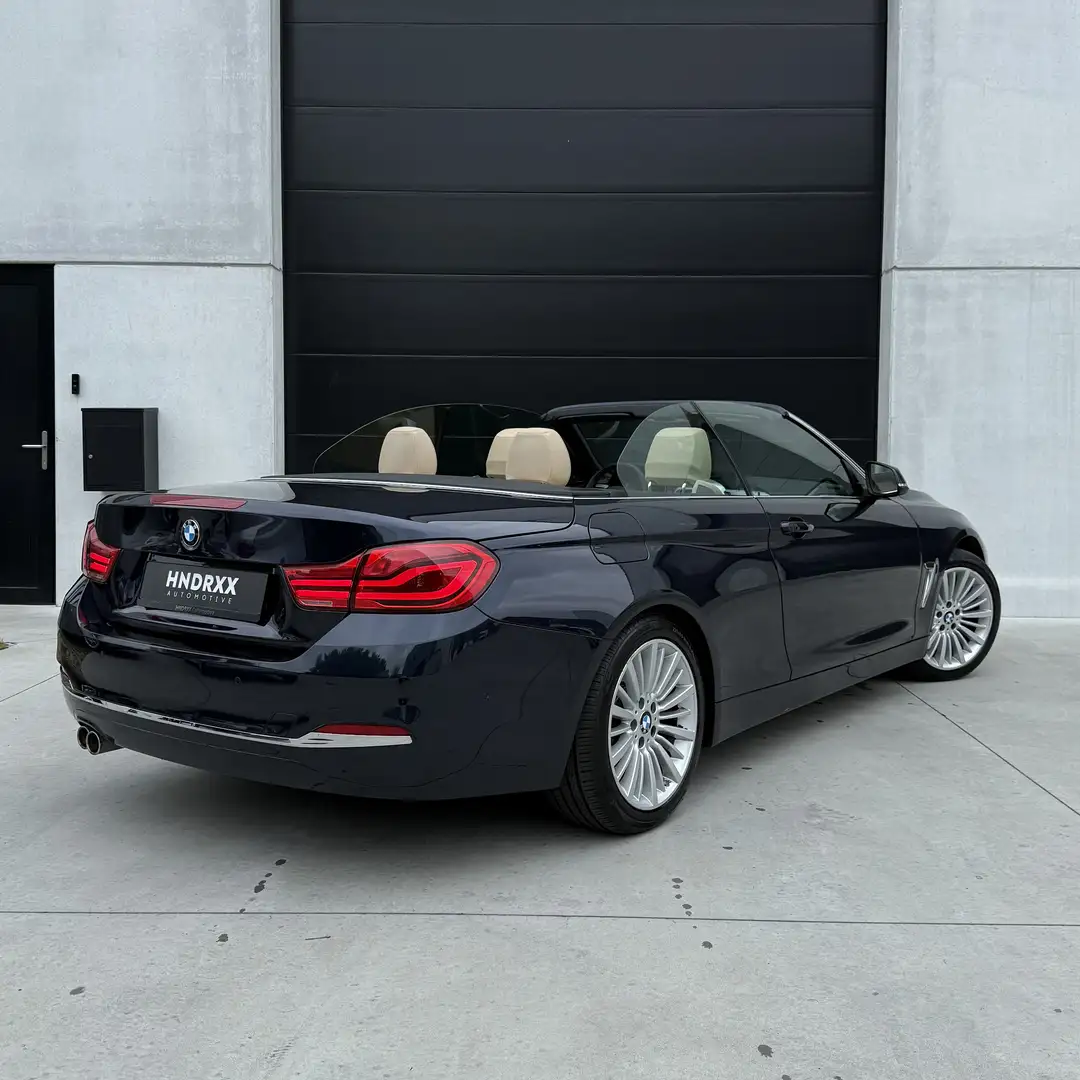 BMW 420 420dA Cabriolet Luxury Line Bleu - 1