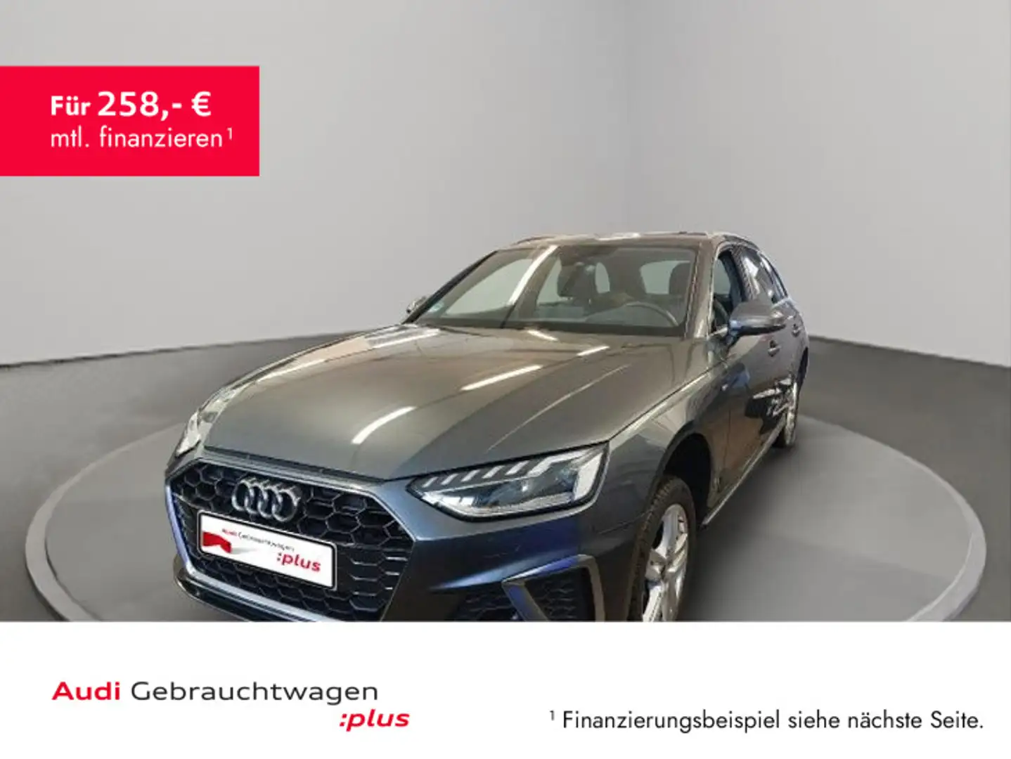 Audi A4 40 TDI S line Matrix Pano HuD StandHZG Gris - 1