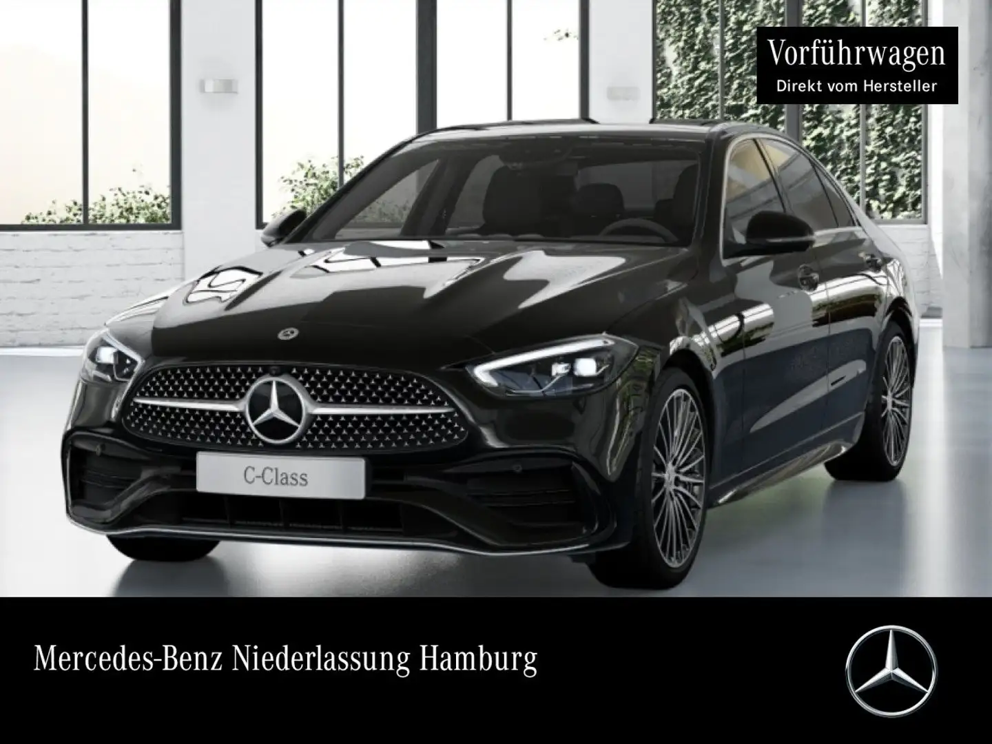 Mercedes-Benz C 220 d AMG+PANO+360+AHK+LED+TOTW+KEYLESS+9G Schwarz - 1