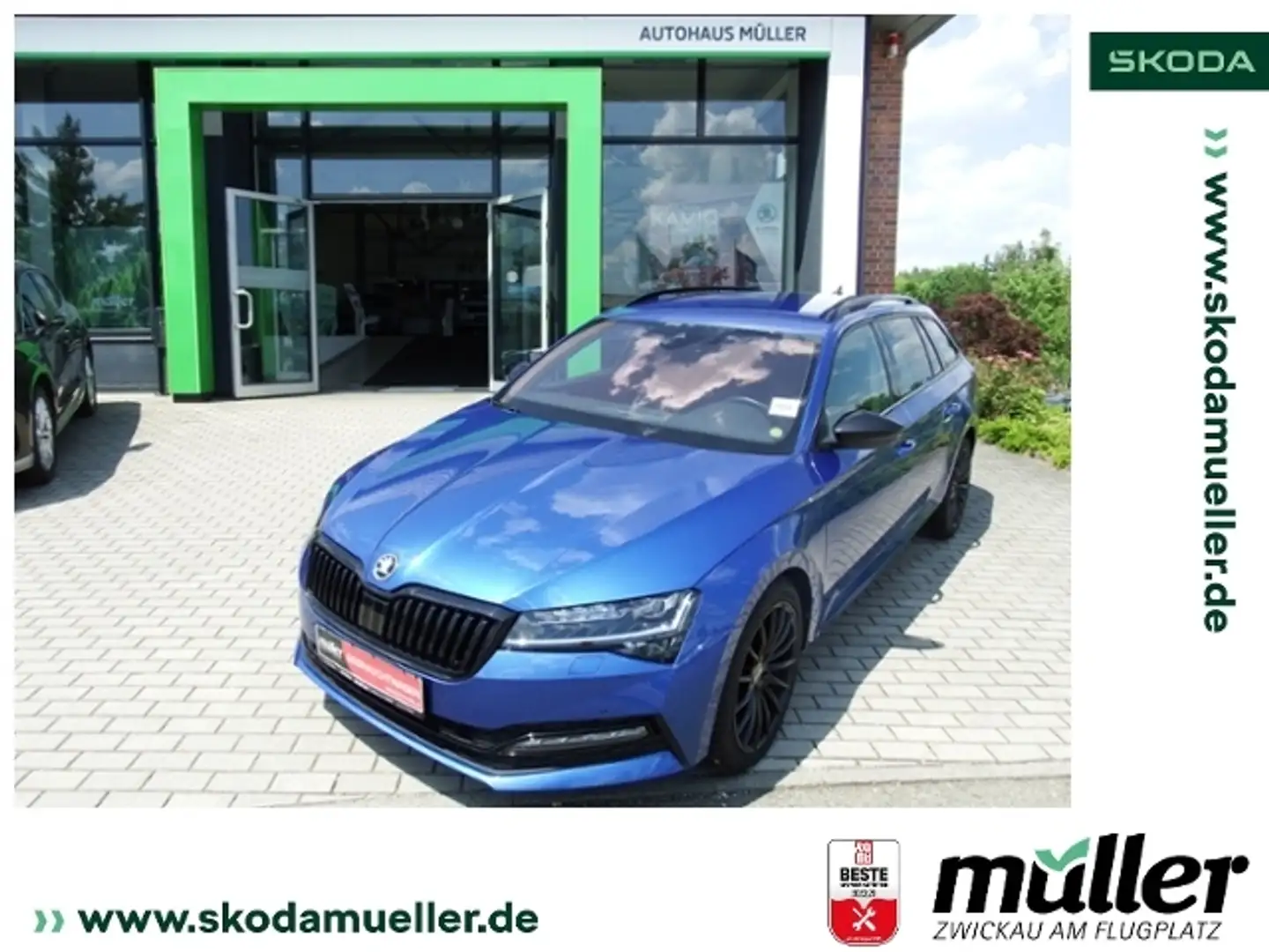 Skoda Superb Combi Sportline 2.0TSI 140kW RFK CANTON Blau - 1