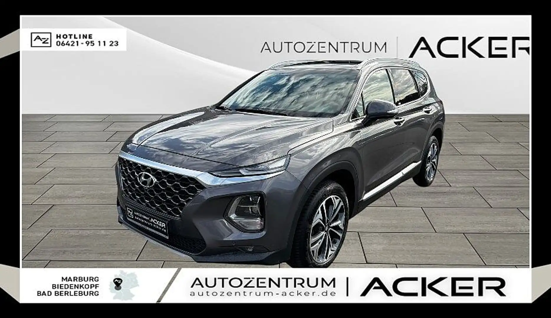 Hyundai SANTA FE 2.2 CRDi 4WD Premium Aut LED/Navi Gris - 1