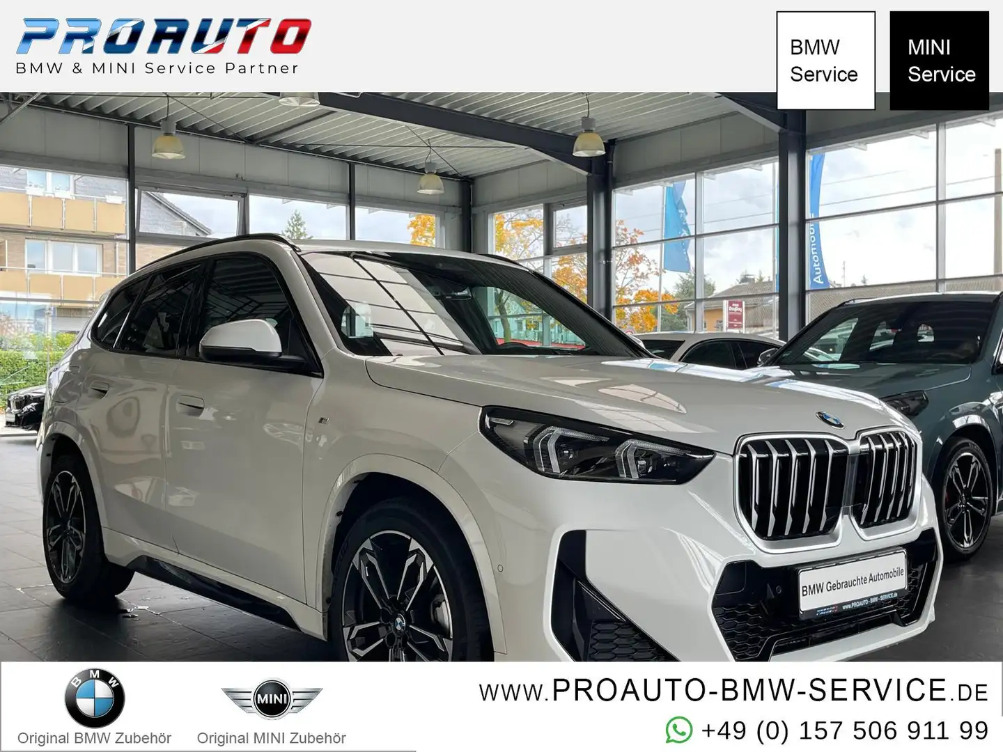 BMW X1 18i sDrive M Sport AHK/PANO/K.Zg/19° Weiß - 1
