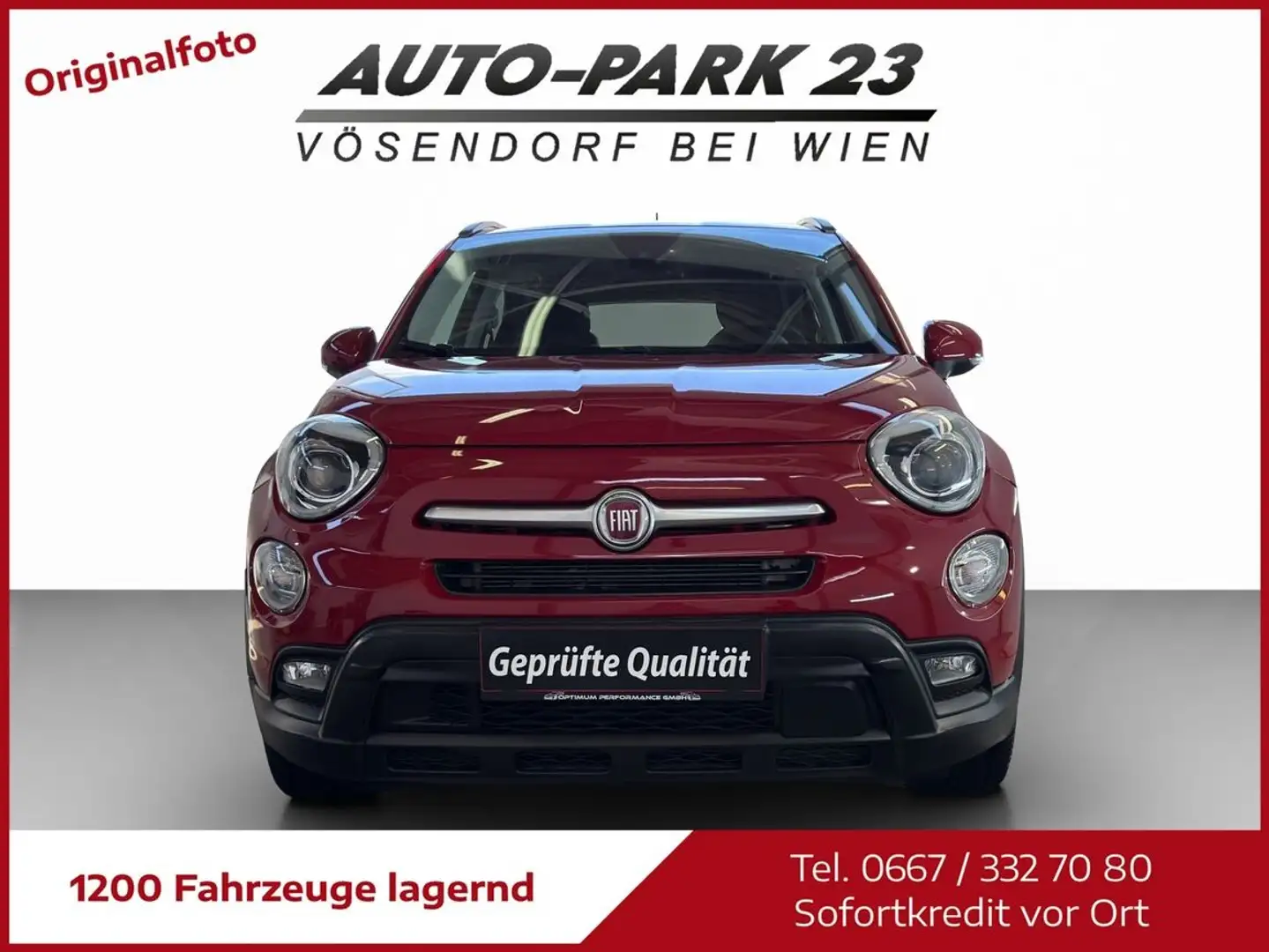 Fiat 500X 2,0 D ALLRAD Cross Plus Aut.*NAVI*GARANTIE*MOD2016 Rot - 1