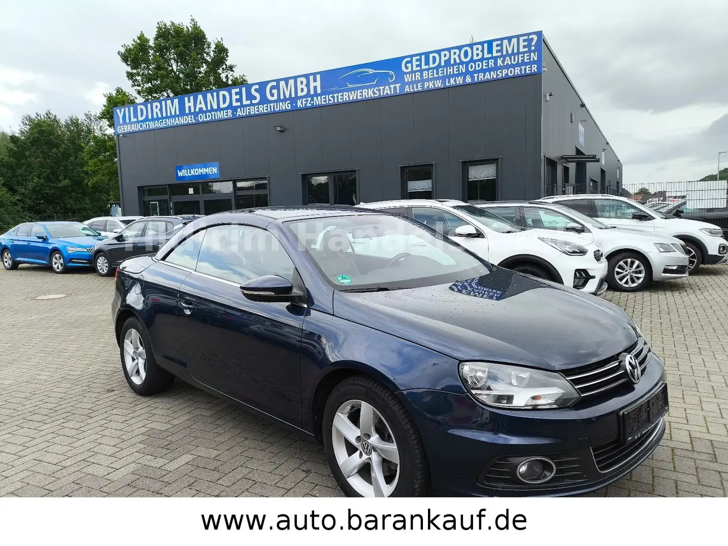 Volkswagen Eos Cabrio,1HAND,LEDER,KLIMA,NAVI,SITZHEIZUNG Blau - 1