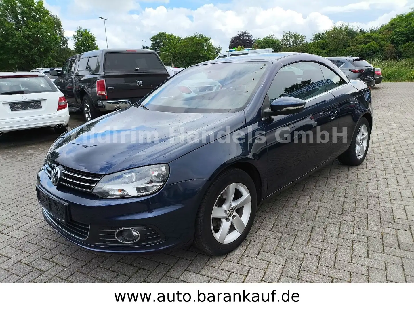 Volkswagen Eos Cabrio,1HAND,LEDER,KLIMA,NAVI,SITZHEIZUNG Blau - 2