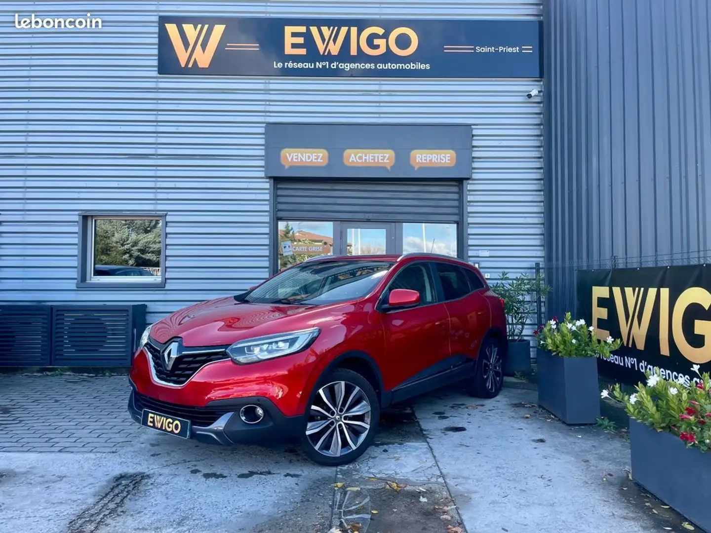 Renault Kadjar 1.2 tce 130ch intens 1ère main suivi complet Rouge - 1