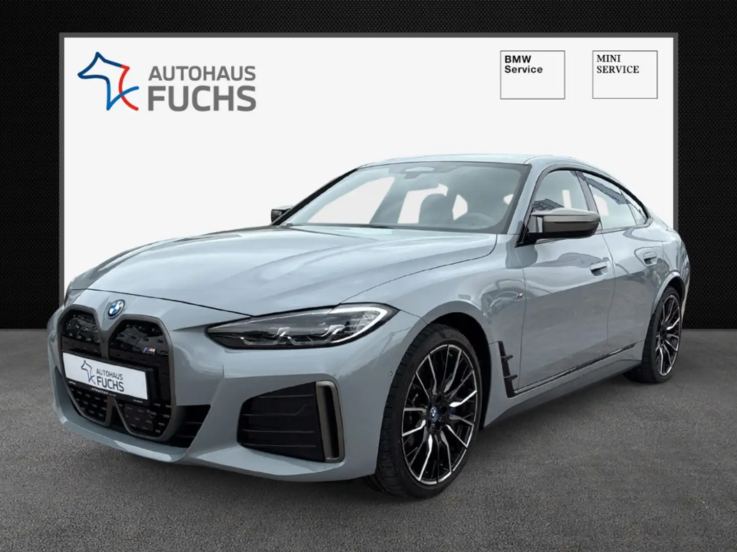 BMW i4 M50 AHK el, Abstandstempomat 360°Kamera 20'' Alu L Grau - 1