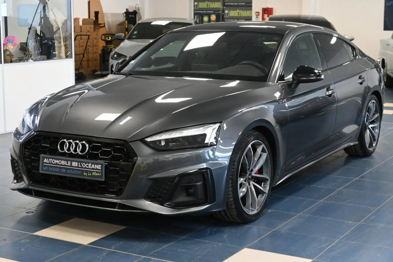 Audi A5 40 TDI 204 S tronic 7 Quattro S Edition Gris - 1