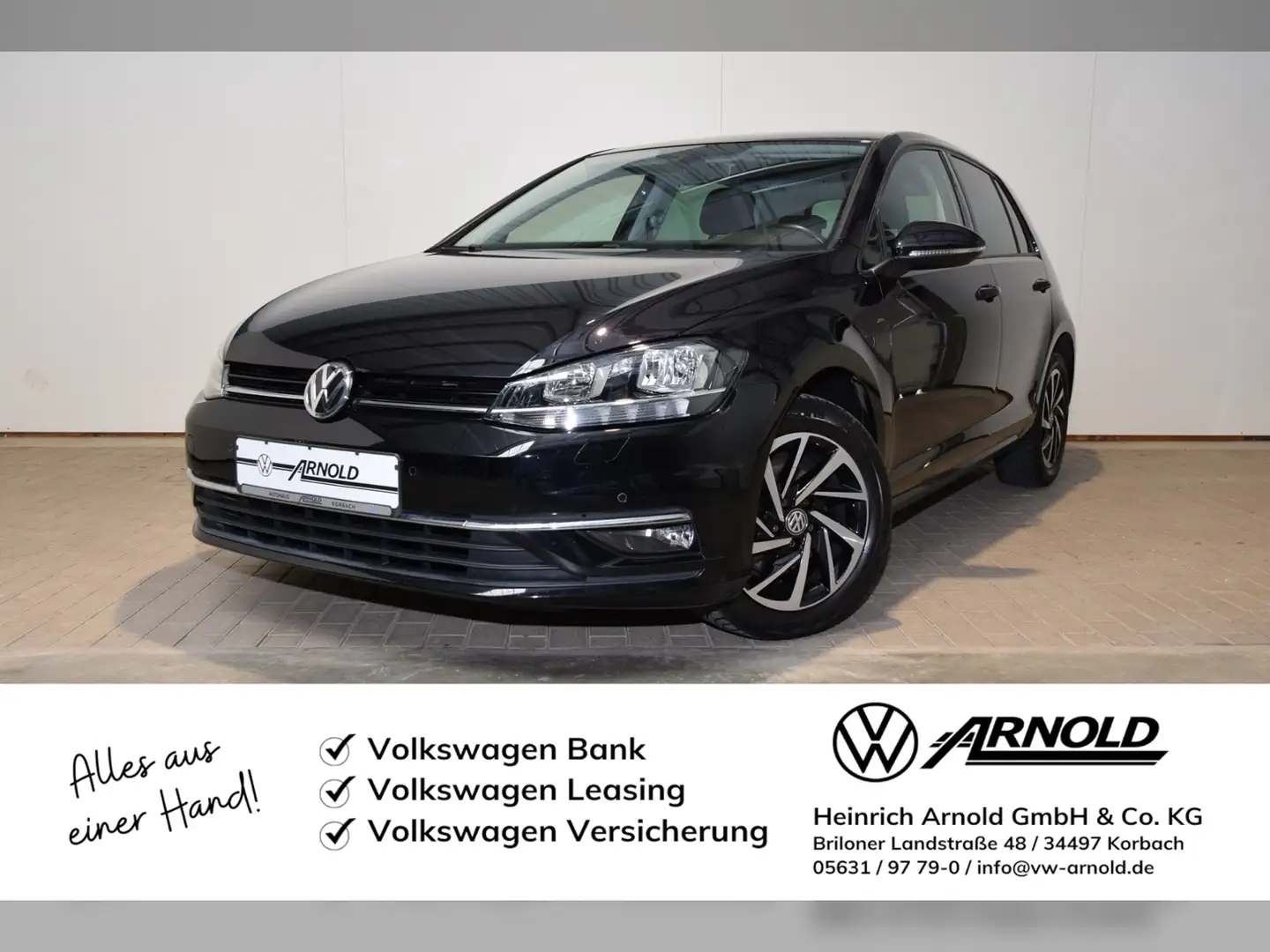 Volkswagen Golf VII TDI Join AHK - Navi Zwart - 1