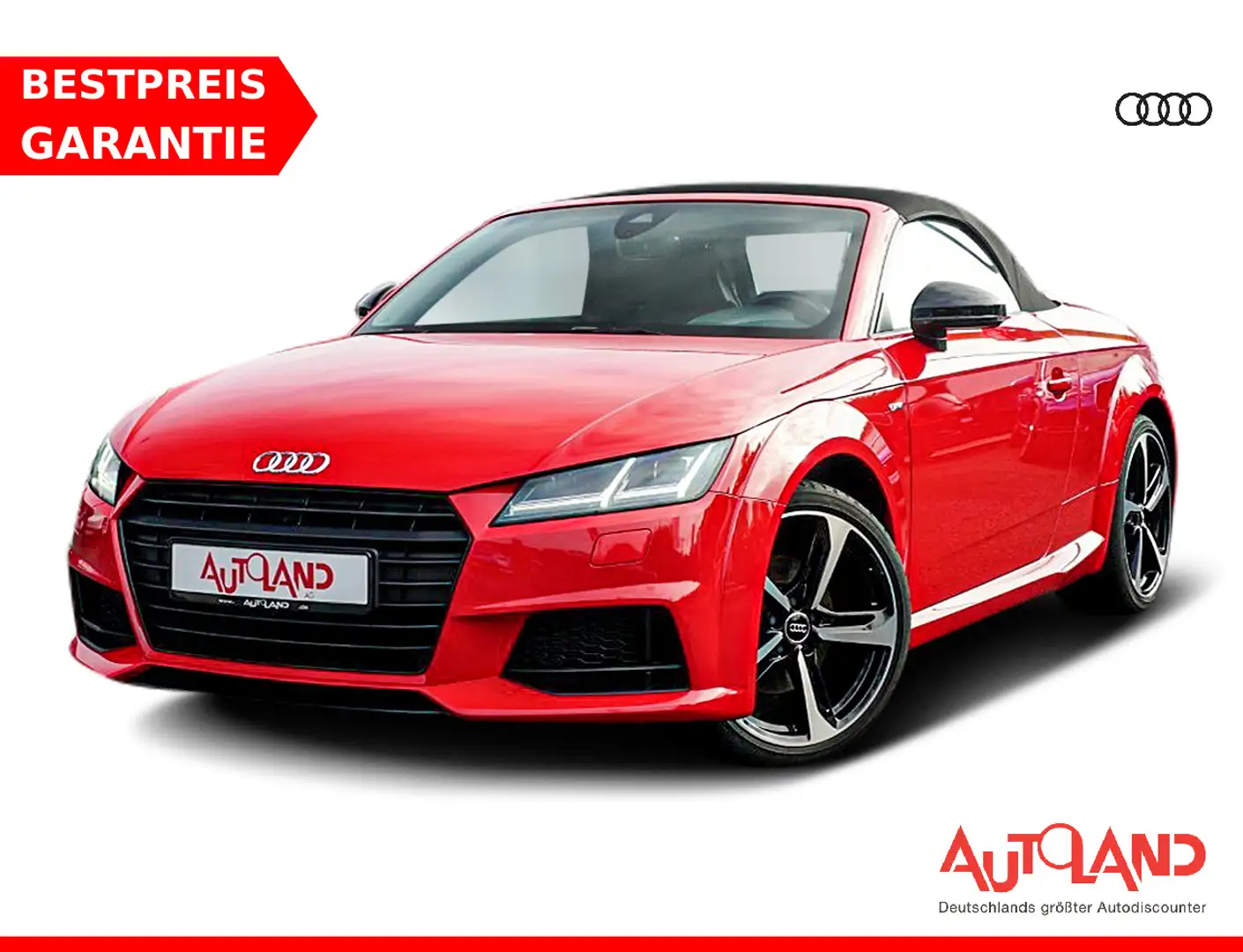 Audi TT Roadster 2.0 TFSI S-Line LED Navi Sitzheizung Rot - 1
