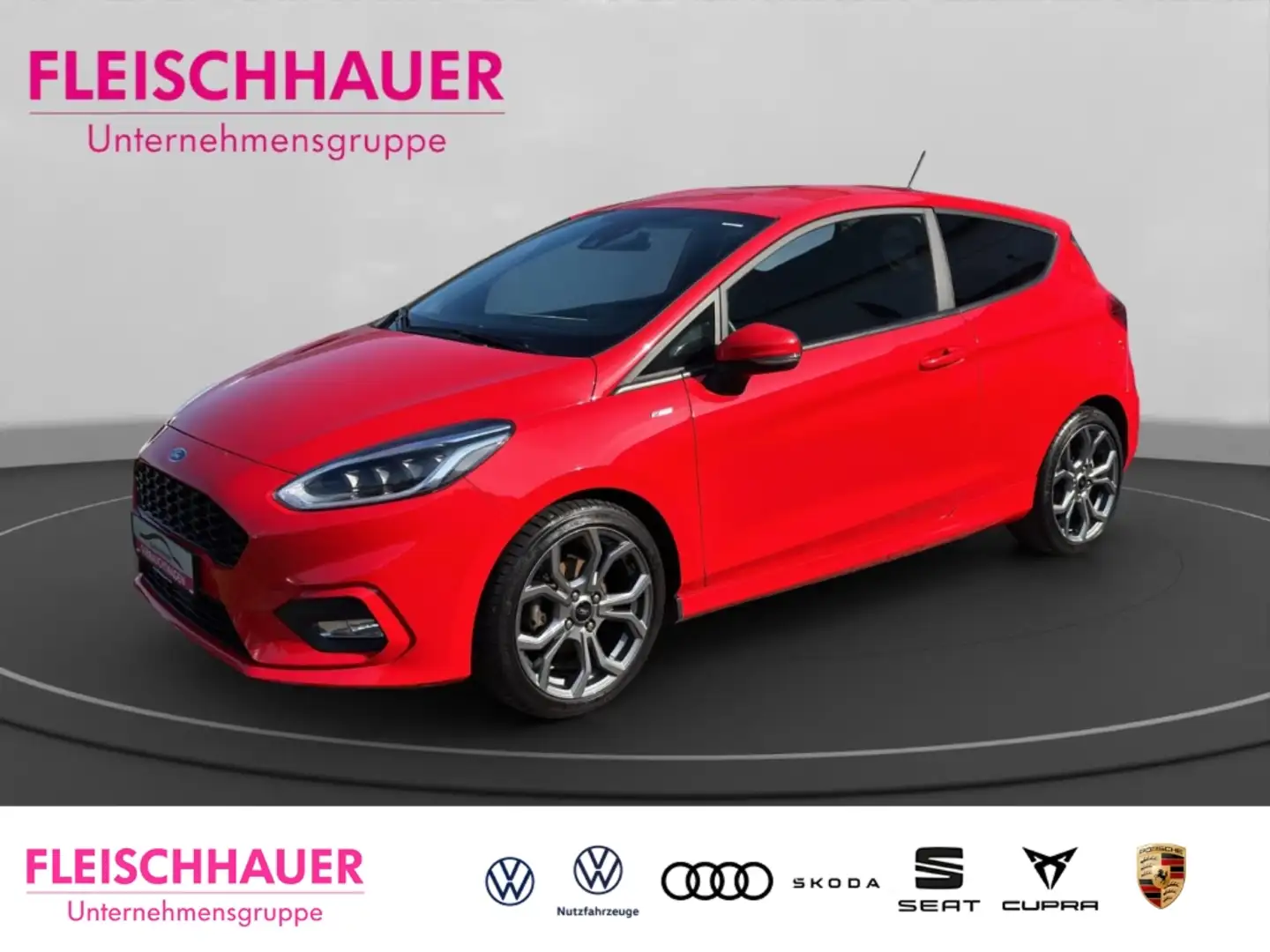 Ford Fiesta ST-Line 1.0 EcoBoost+SHZ+LED+USB+NEBEL Rouge - 1