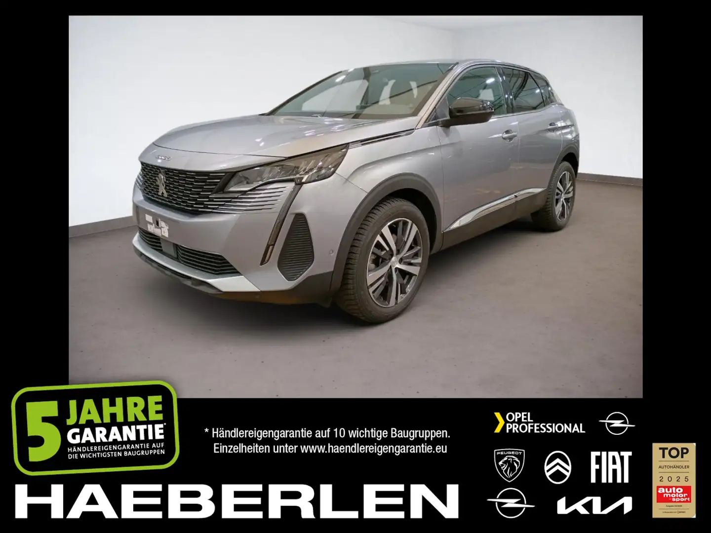 Peugeot 3008 1.2 PureTech 130 Allure Pack LED+Navi+SHZ Grau - 1