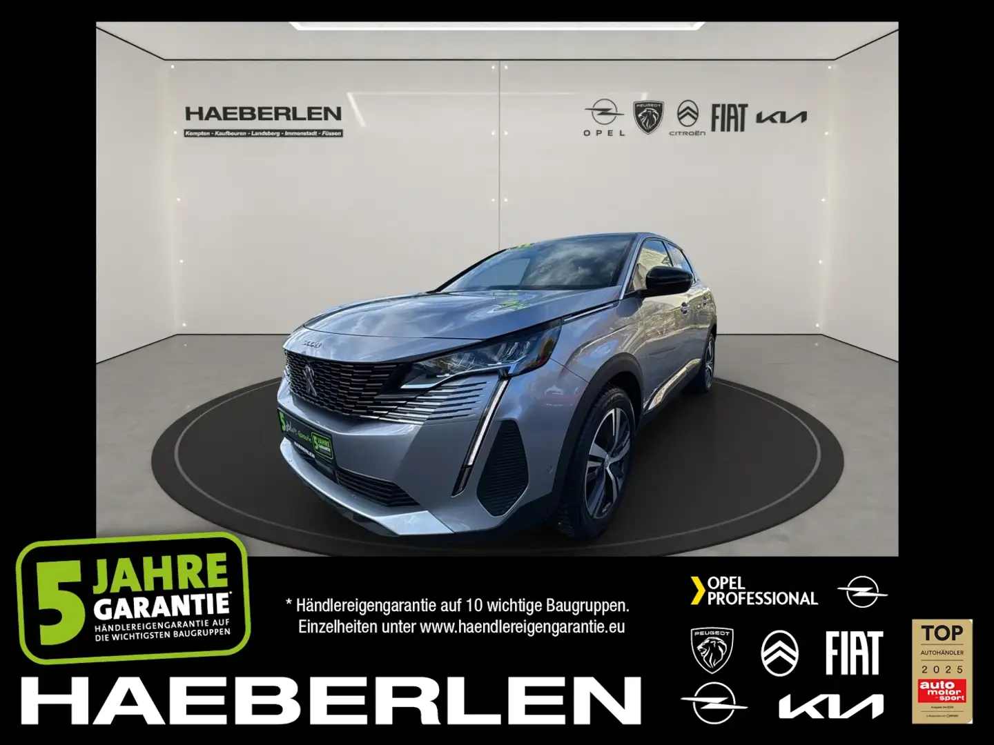 Peugeot 3008 1.2 PureTech 130 Allure Pack LED+Navi+SHZ Gris - 1